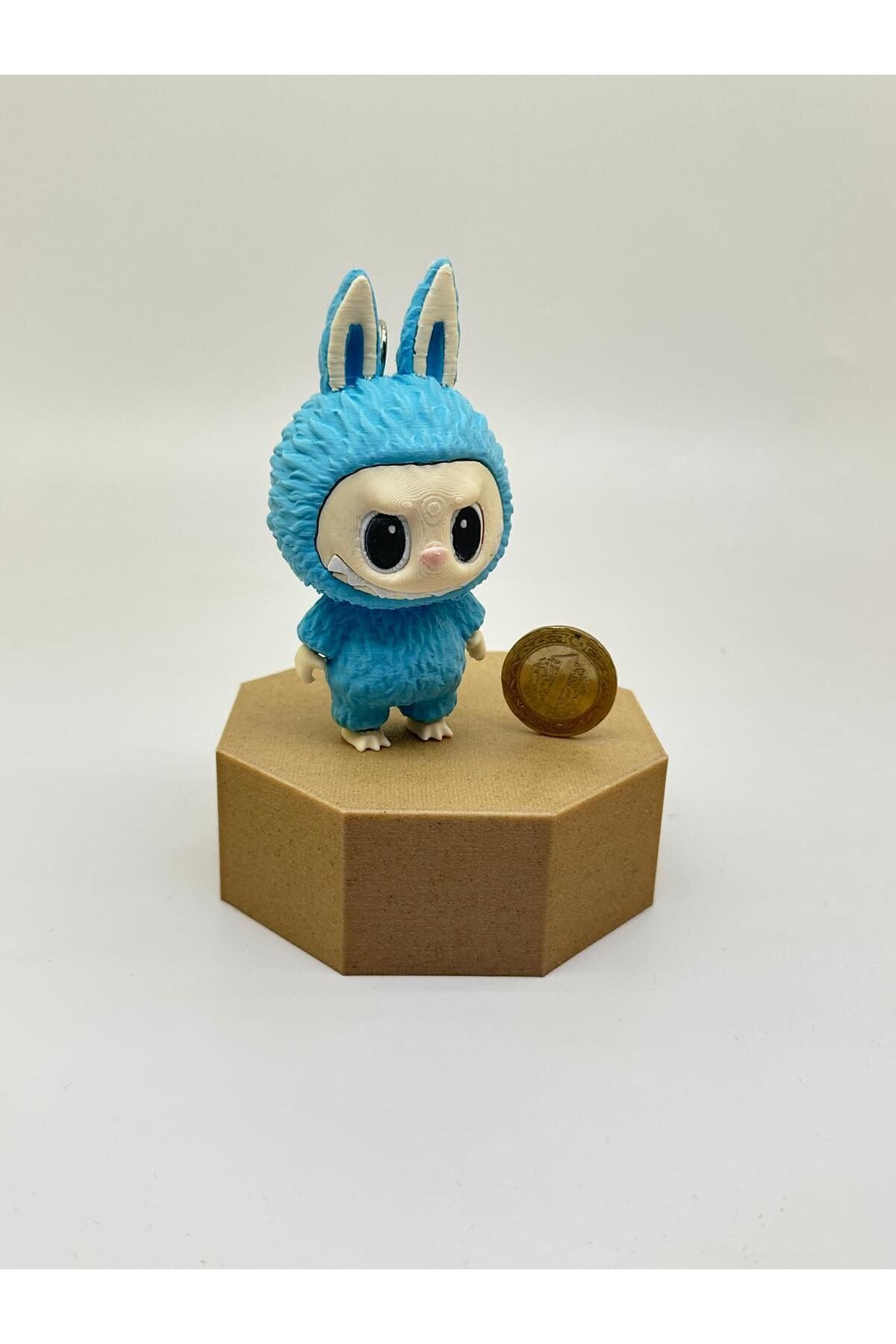 R&D Robotics-Labubu Figure Keychain Pla |   Small Size |   9.5cm |   Blue 6