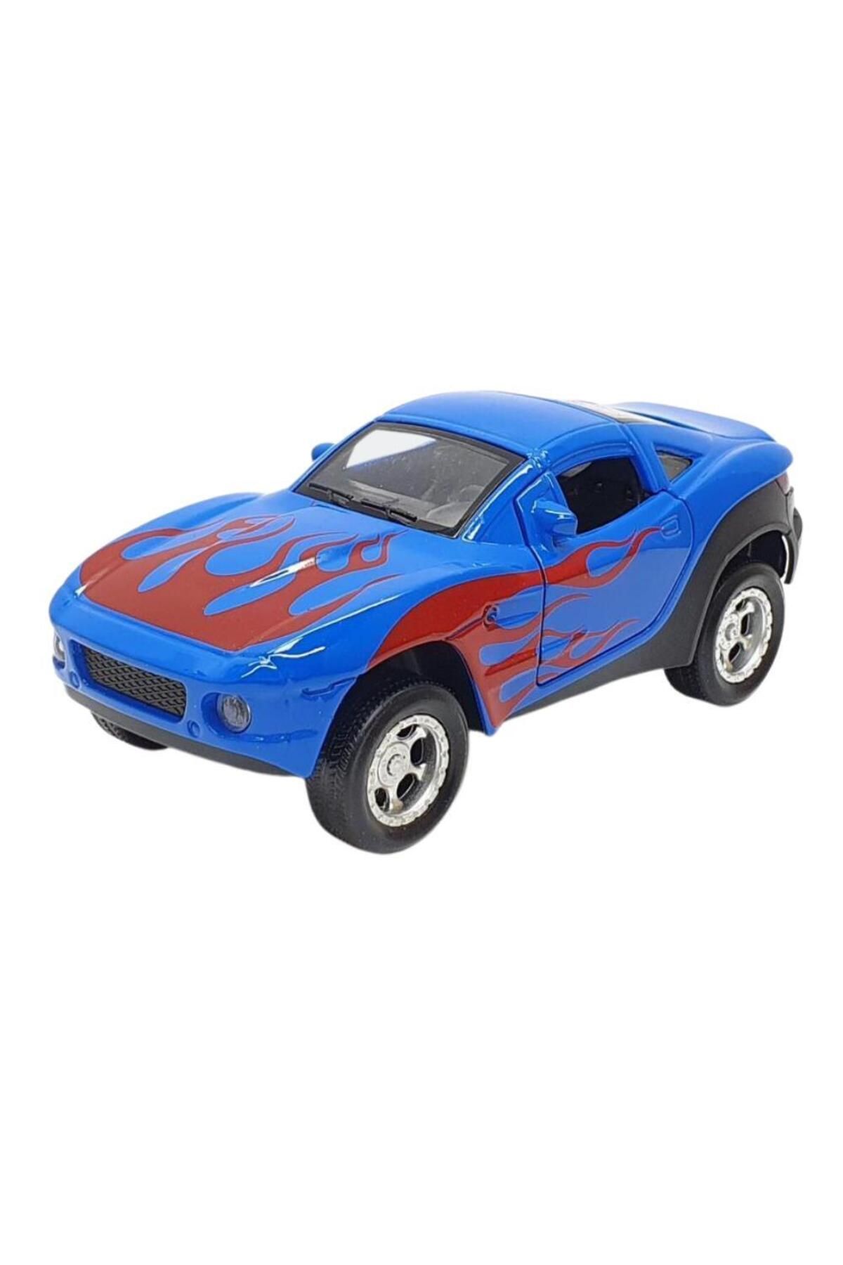 S PAZARIM Mustang Çek Bırak Spor Araba - Işıklı Sesli Model - FY6148-12D-Mavi (Lisinya)