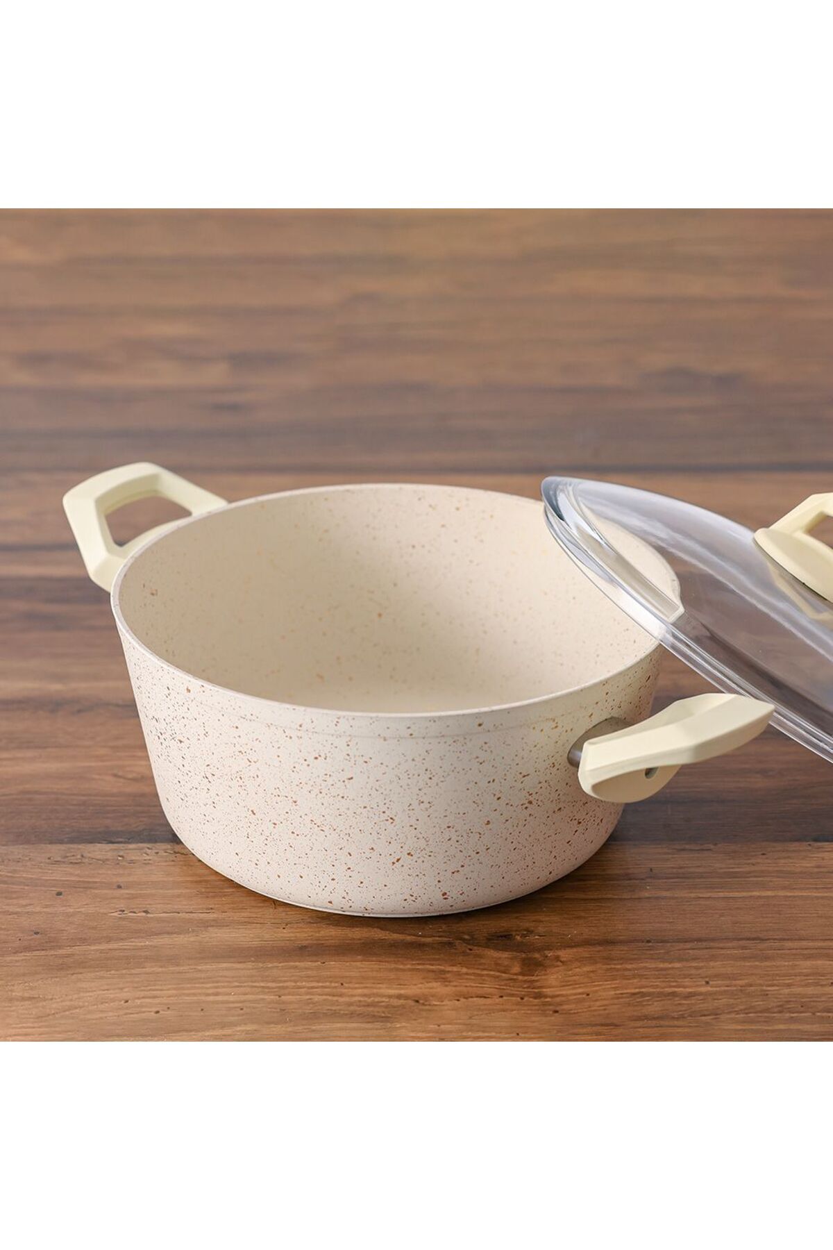 Danube Home-Chef's Delight 9-Piece Cookware Set -Granite Series Cream 5