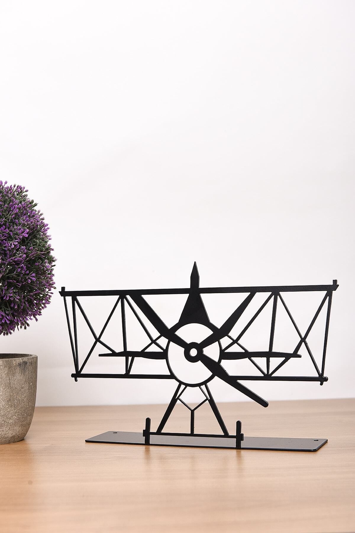 Elioure Metal masa üstü biblo planör, 27x17cm, şık dekorasyon parçası