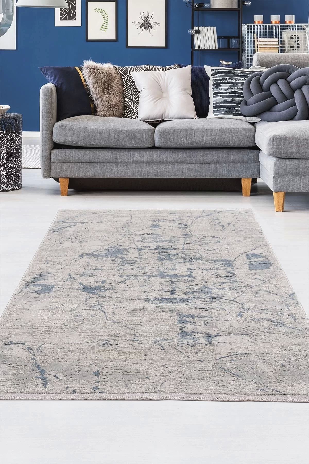 PetraHomeLiving Breda Modern Salon ve Oturma Odası Halısı - Gri