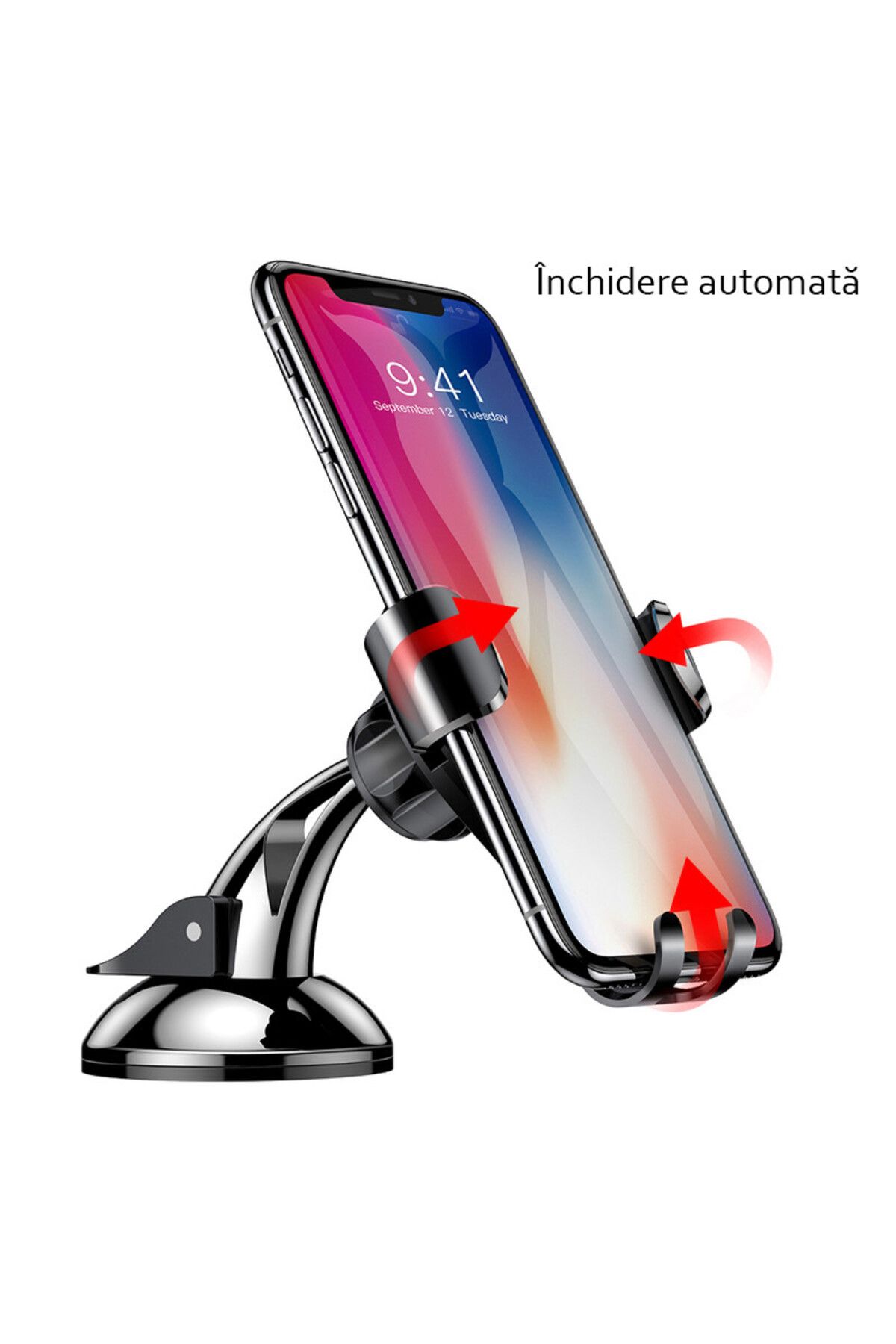 Baseus-Suport pentru bord / parbriz auto - Baseus Osculum (SUYL-XP09) - Negru Roșu 6