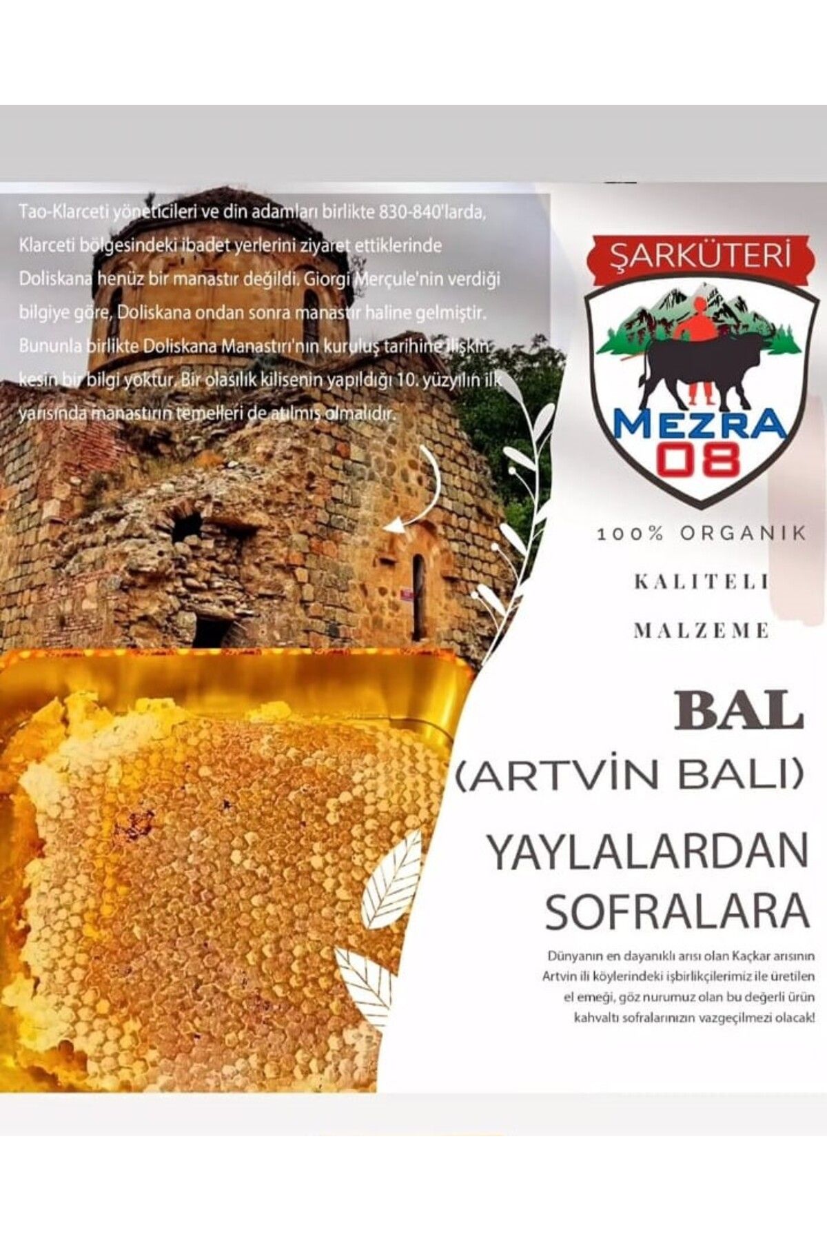 Artvin yöresel ARTVİN YÖRESEL YAYLALARDAN KARAKOVAN ÇERÇEVE BAL