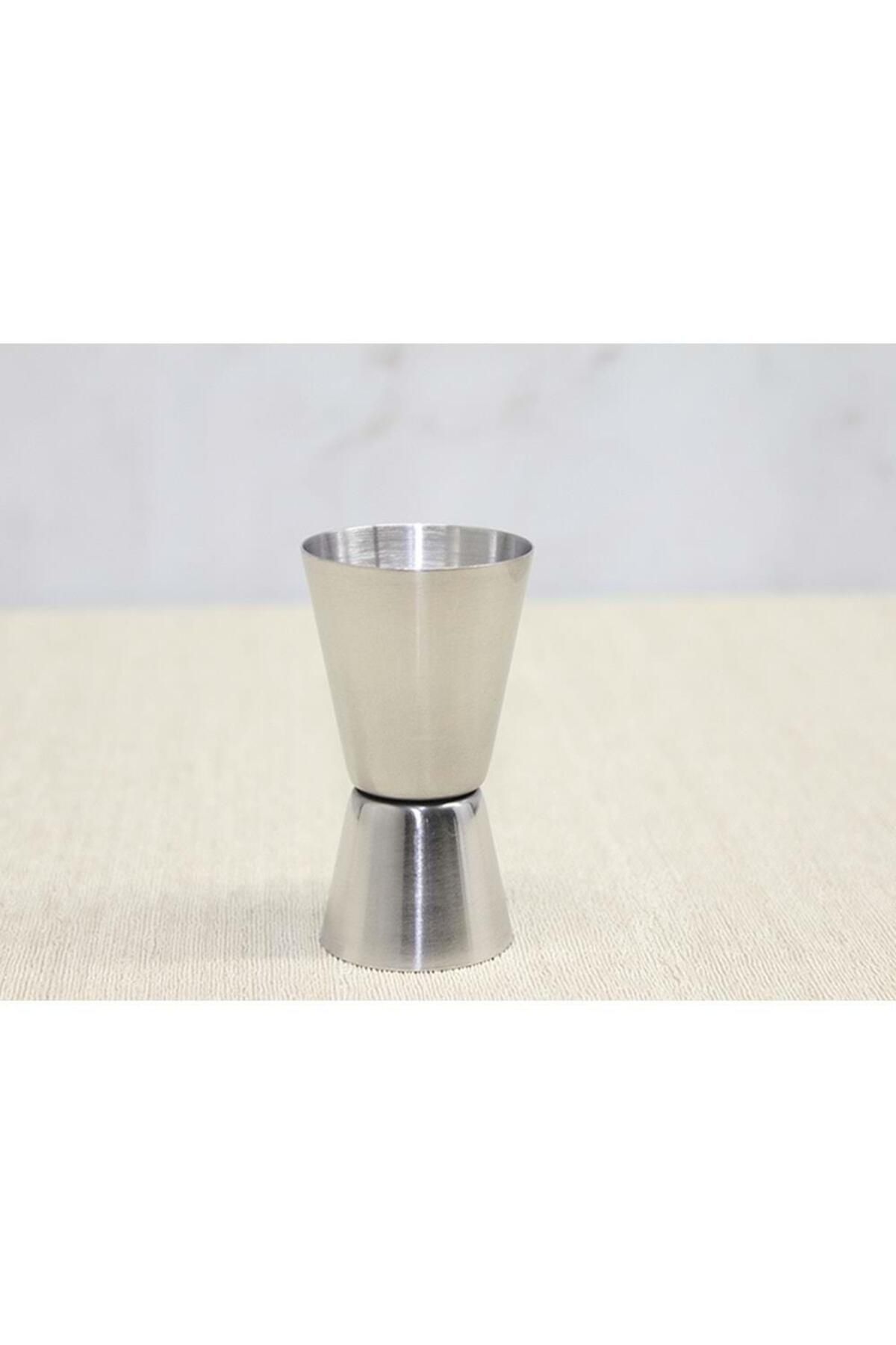 MEVAFA Paslanmaz Çelik Kokteyl Bar Ölçeği 25/50 Ml