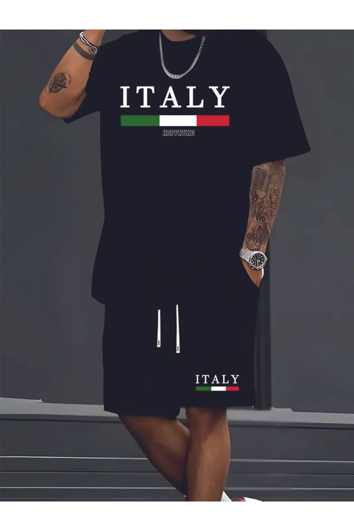 HOFFNUNG full shorts ITALY FLAG HOFFNUNG oversize