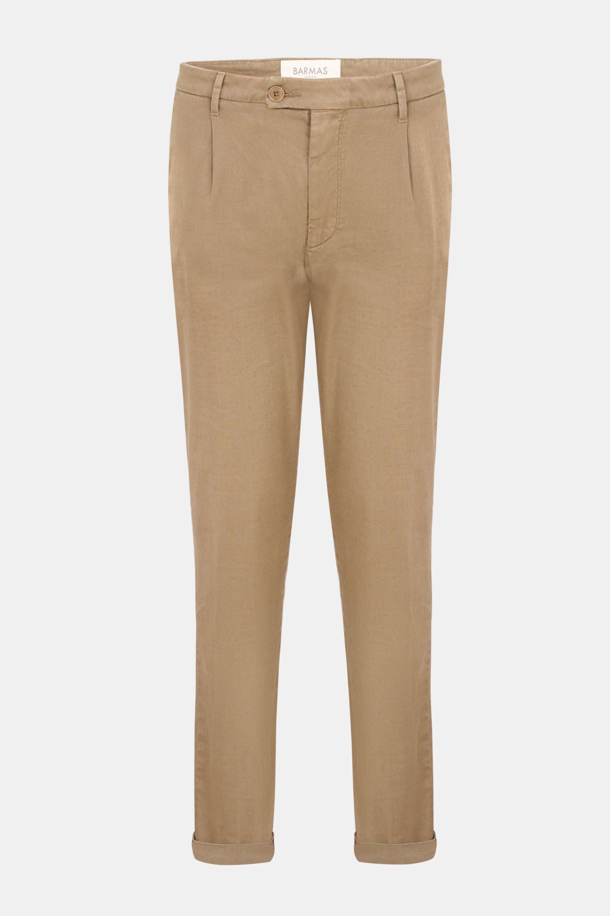 Edwards Erkek Bej Keten Chino Pantolon
