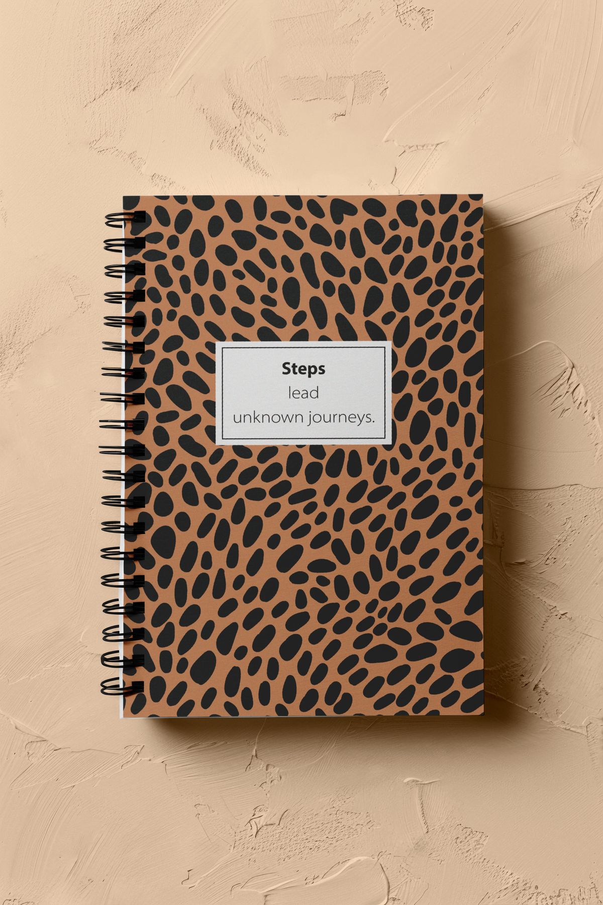Notisyon Not Defteri, Defter, Okul Defteri, Leopar Defter, Leopar Kapak, Spiralli, A5, 120 Sayfa