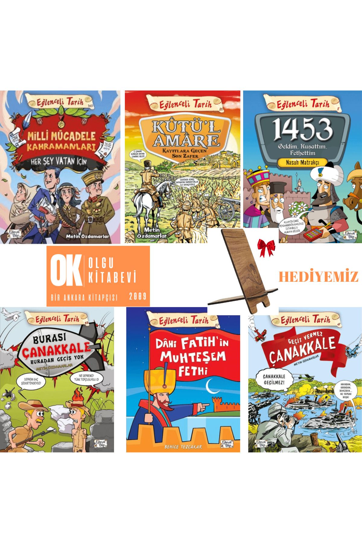 Eğlenceli Bilgi Yayınları Kutül Amare - Milli Mücadele Kahramanları - Geçit Vermez Çanakkale / eğlenceli tarih set - 6 kitap