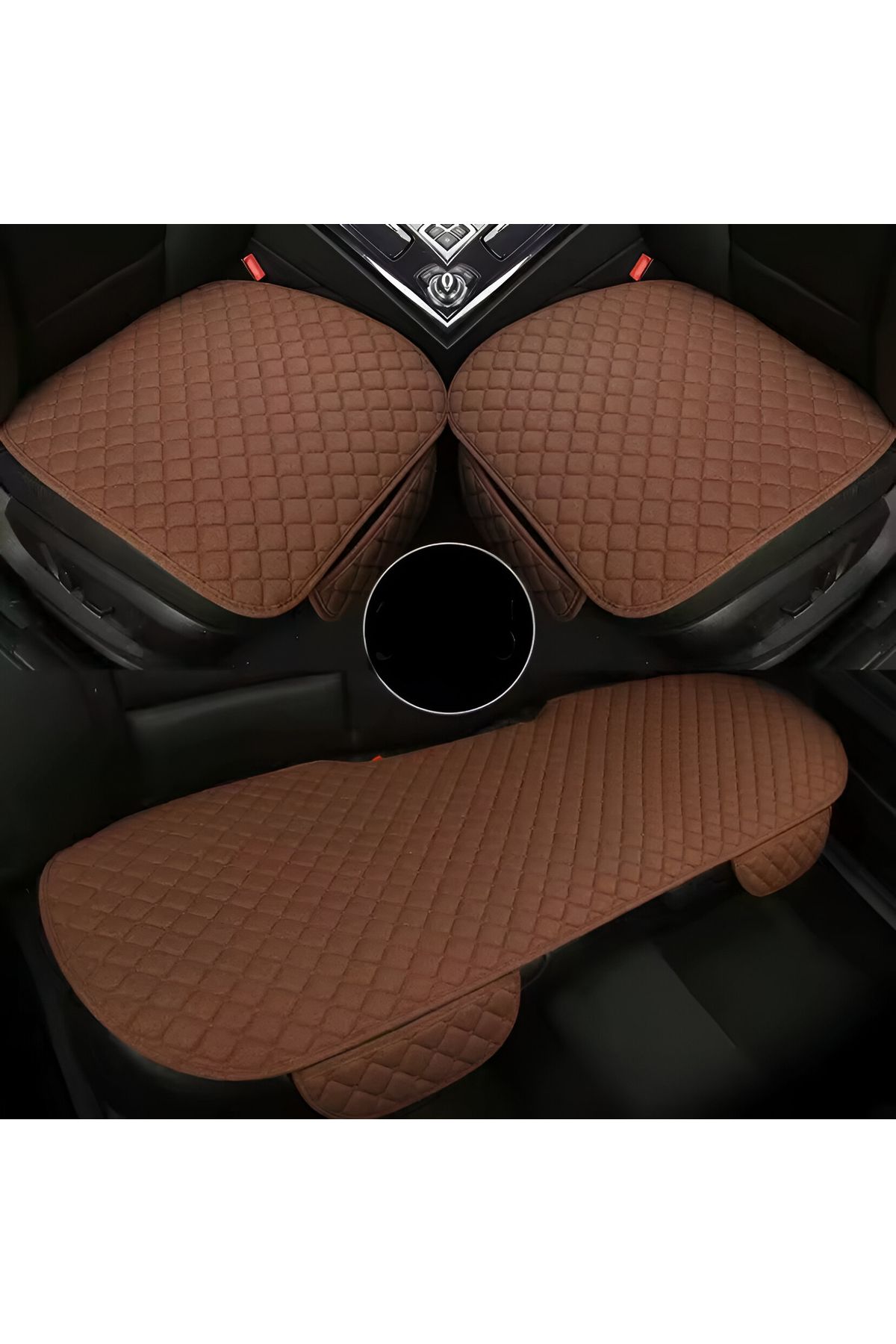 rebols RENAULT MEGANE 5 Tay Tüyü Cepli Oto Koltuk Minder Seti - Koltuk Koruma Kılıfı (3'Lü Set)
