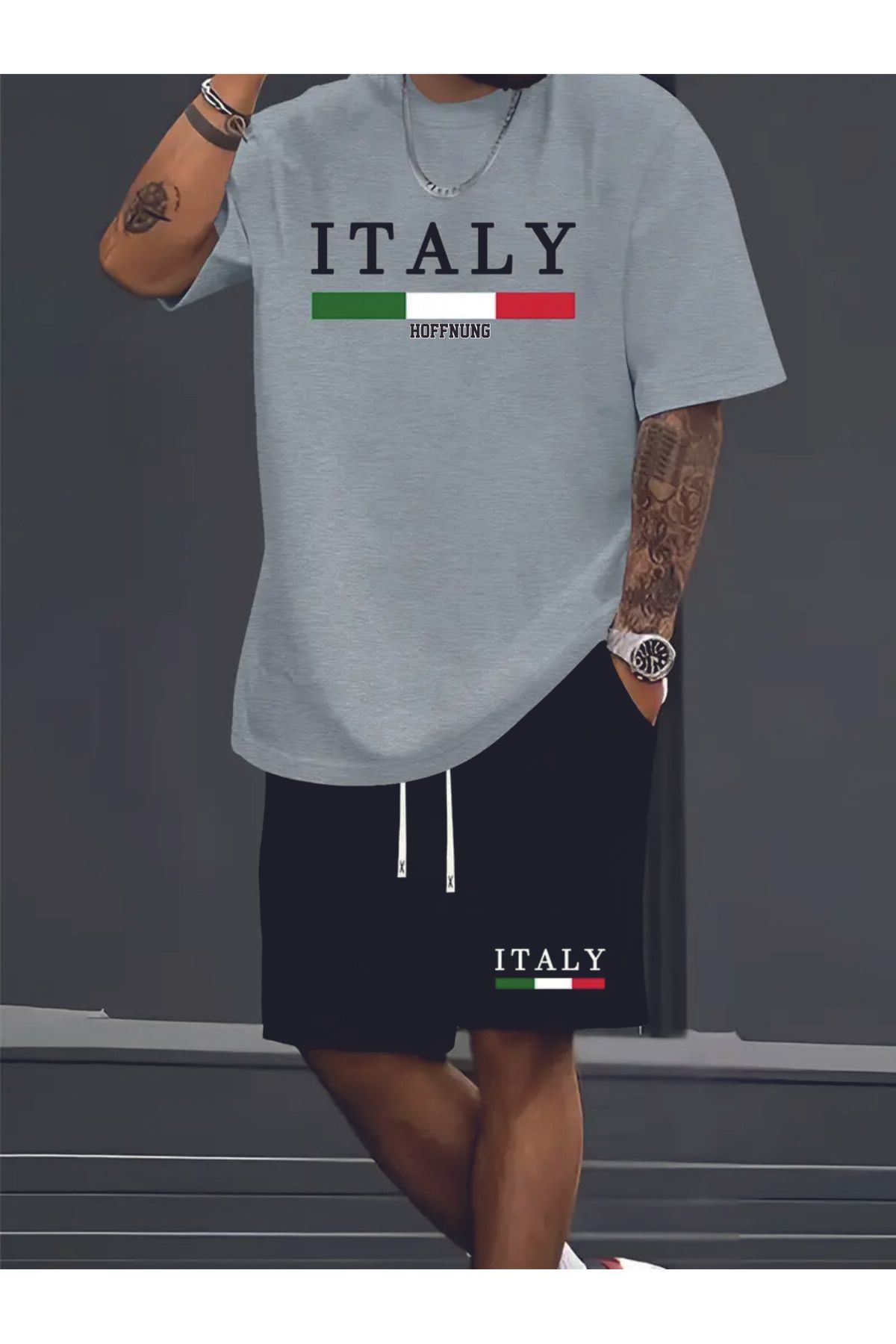 HOFFNUNG full shorts ITALY FLAG HOFFNUNG oversize