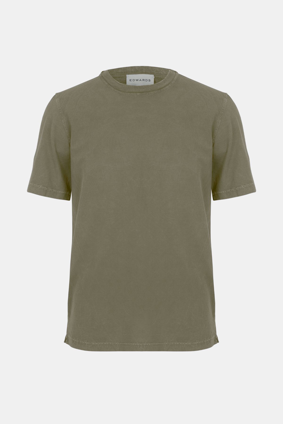 Edwards Erkek Bej Bisiklet Yaka T-Shirt
