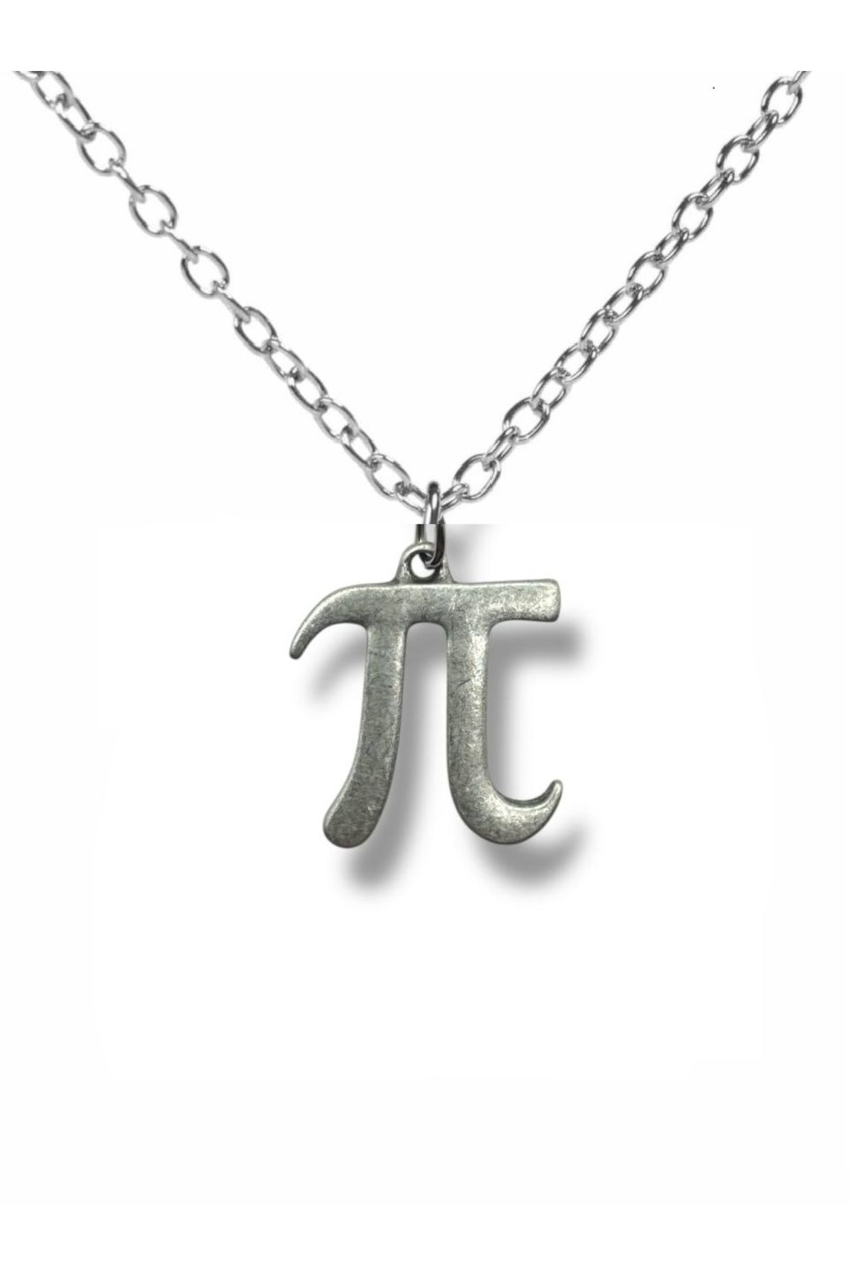 Herşey Nota Infinite Pi – Pi Sayısı Figürlü Matematik Unisex Kolye (60 cm Zincirli)