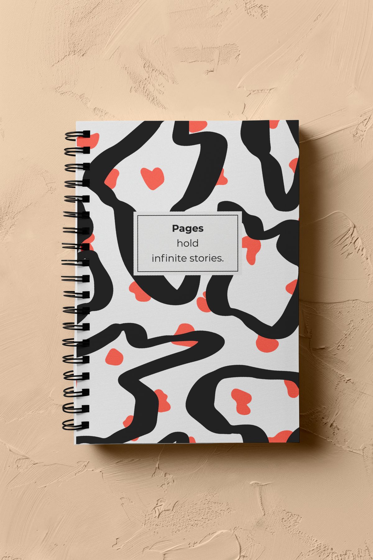 Notisyon Not Defteri, Defter, Okul Defteri, Leopar Defter, Leopar Kapak, Spiralli, A5, 120 Sayfa