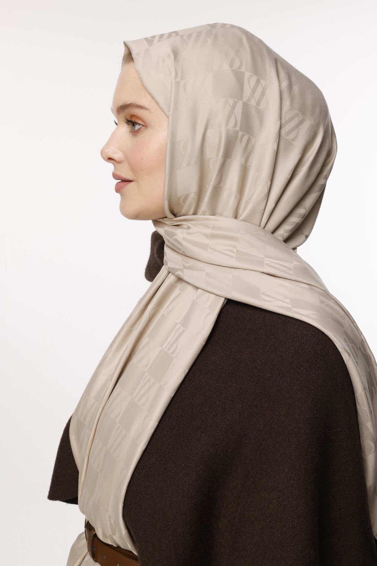 VALORSCARF BEJ İCON DESEN ŞAL