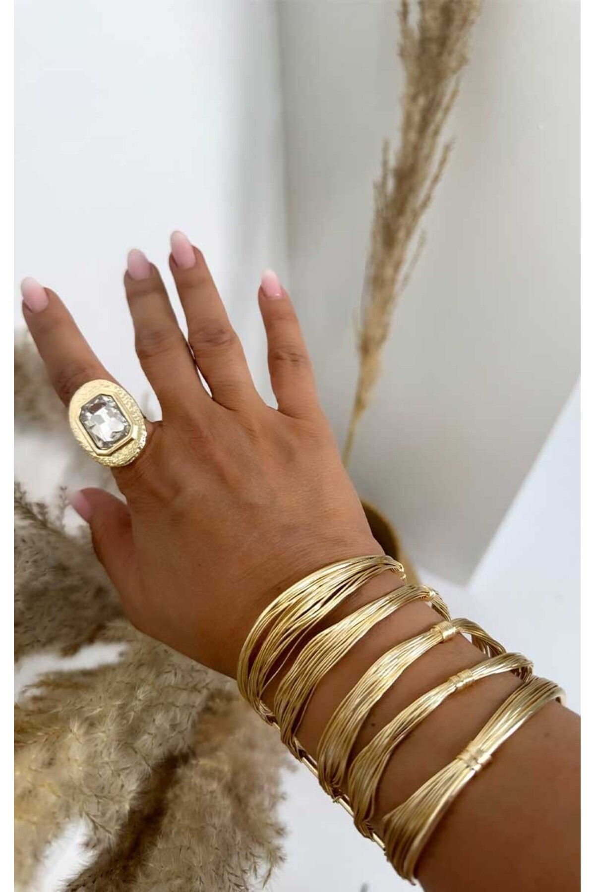 BYP Atelier Nova Kıvrımı Bileklik Gold