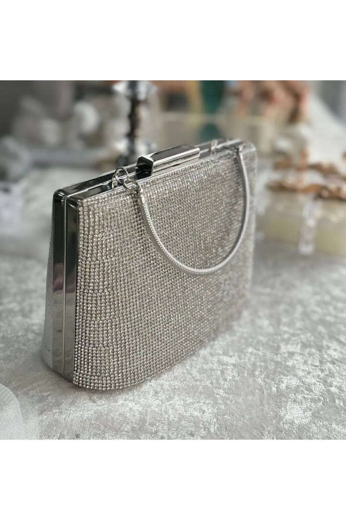 DeeD Boutique GÜMÜŞ ABİYE ÇANTA
