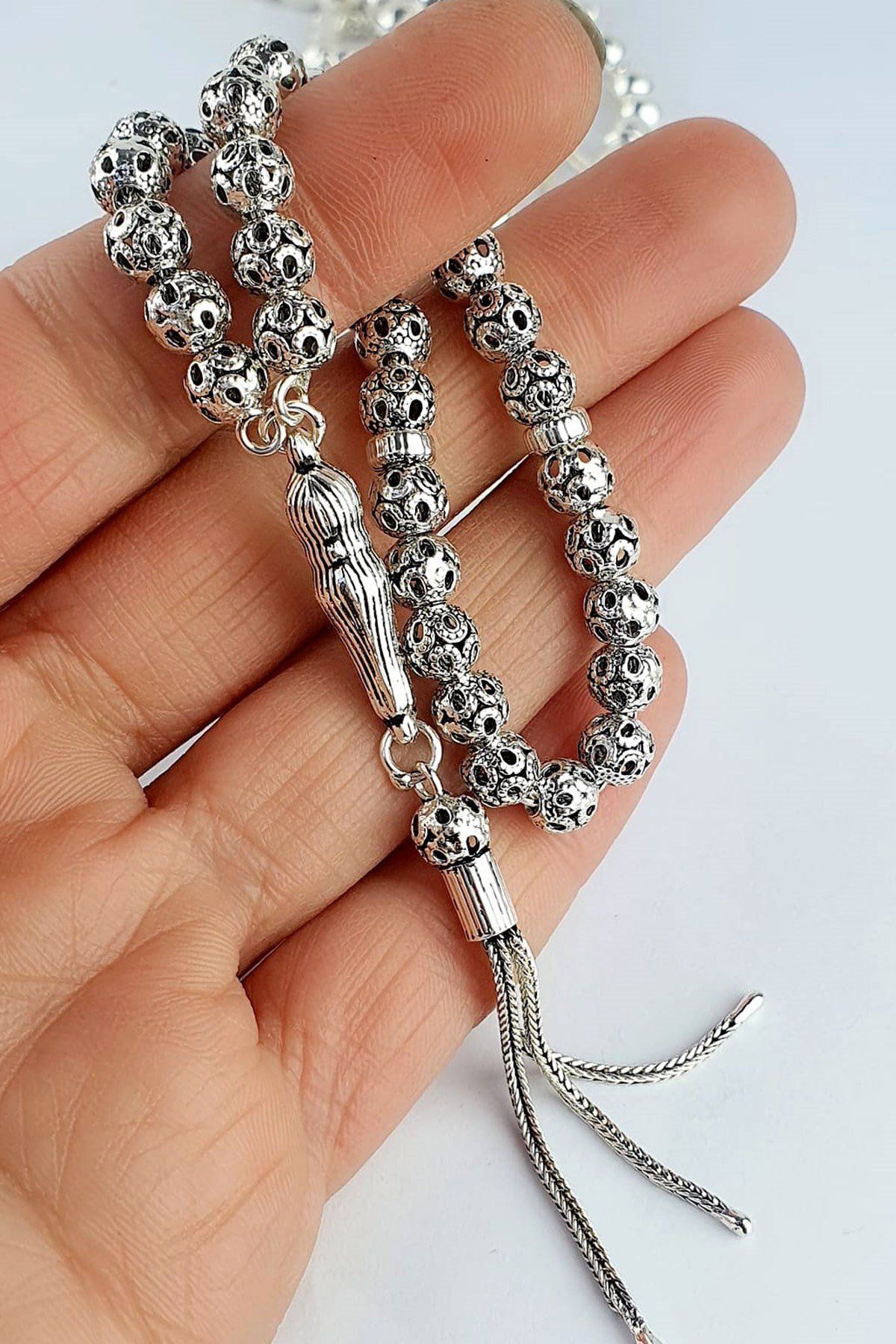 OSESHOP 925ayar Gümüş El İşi Tasarım Tesbih