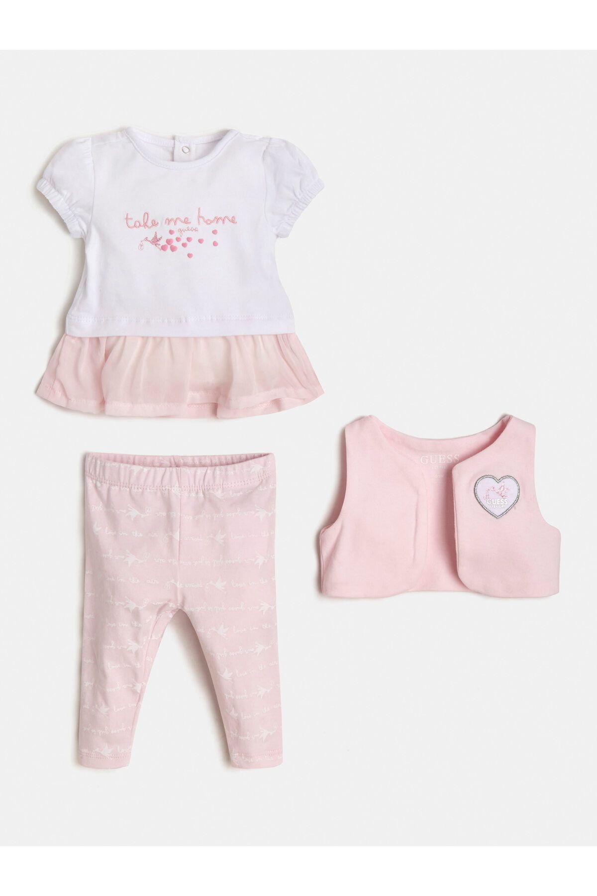 Guess Set Kız Çocuk Yenidoğan Seti