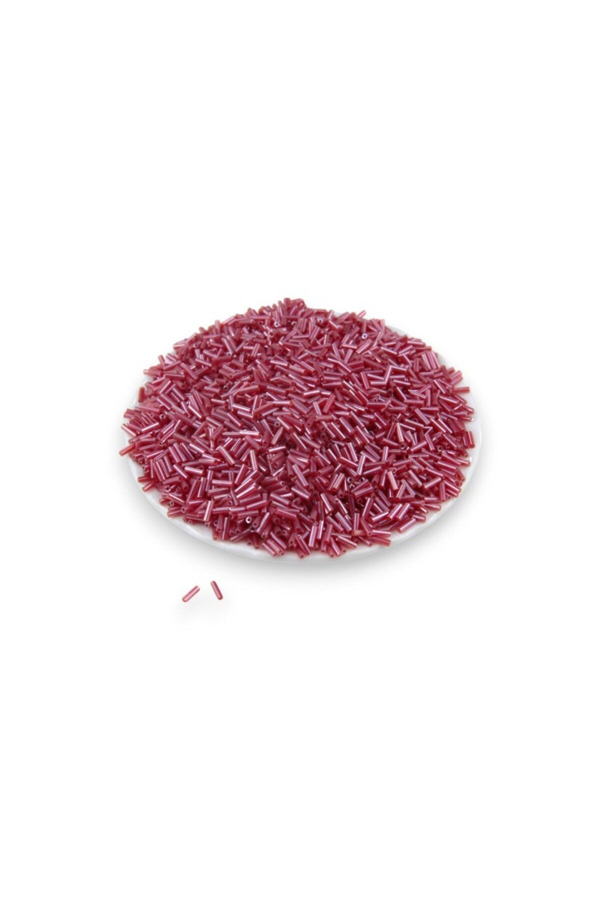 Serhat Aksesuar ve El İşçilik Al Kırmızı Boru Boncuk 100 Gr