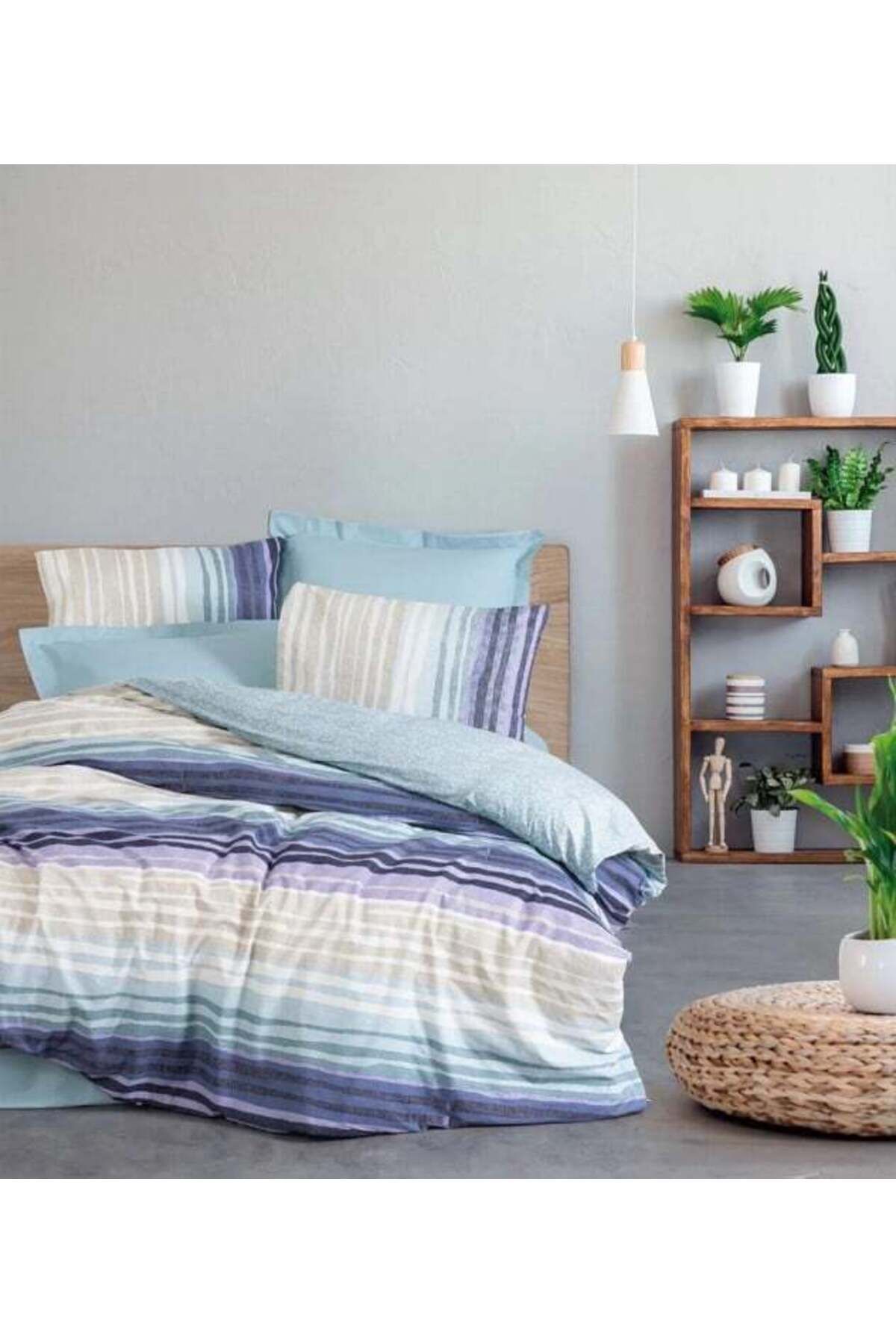 Modafiks Line Tek Kişilik Nev Takımı Fonte Mint