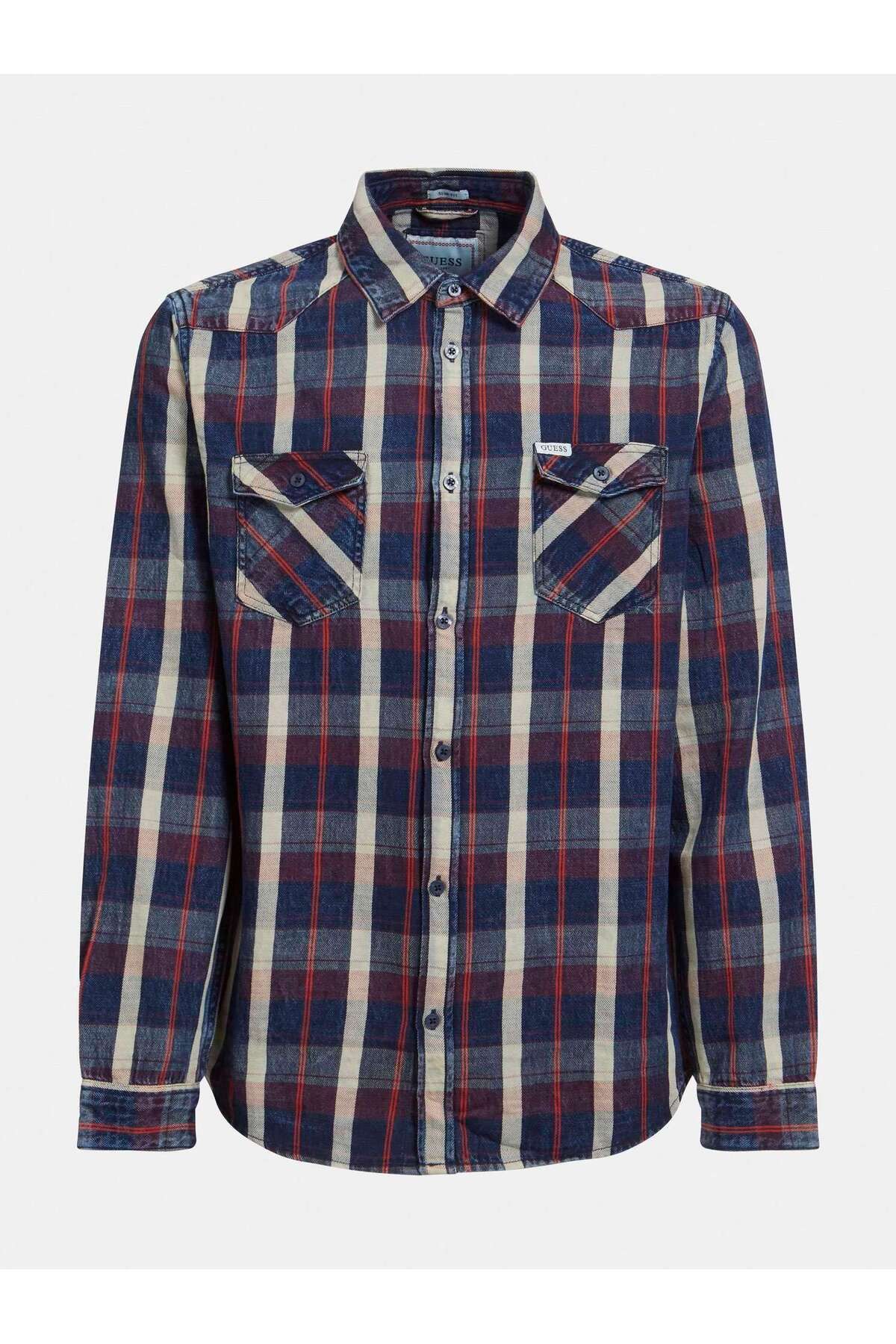 Guess Truckee Erkek Regular Fit Denim Gömlek