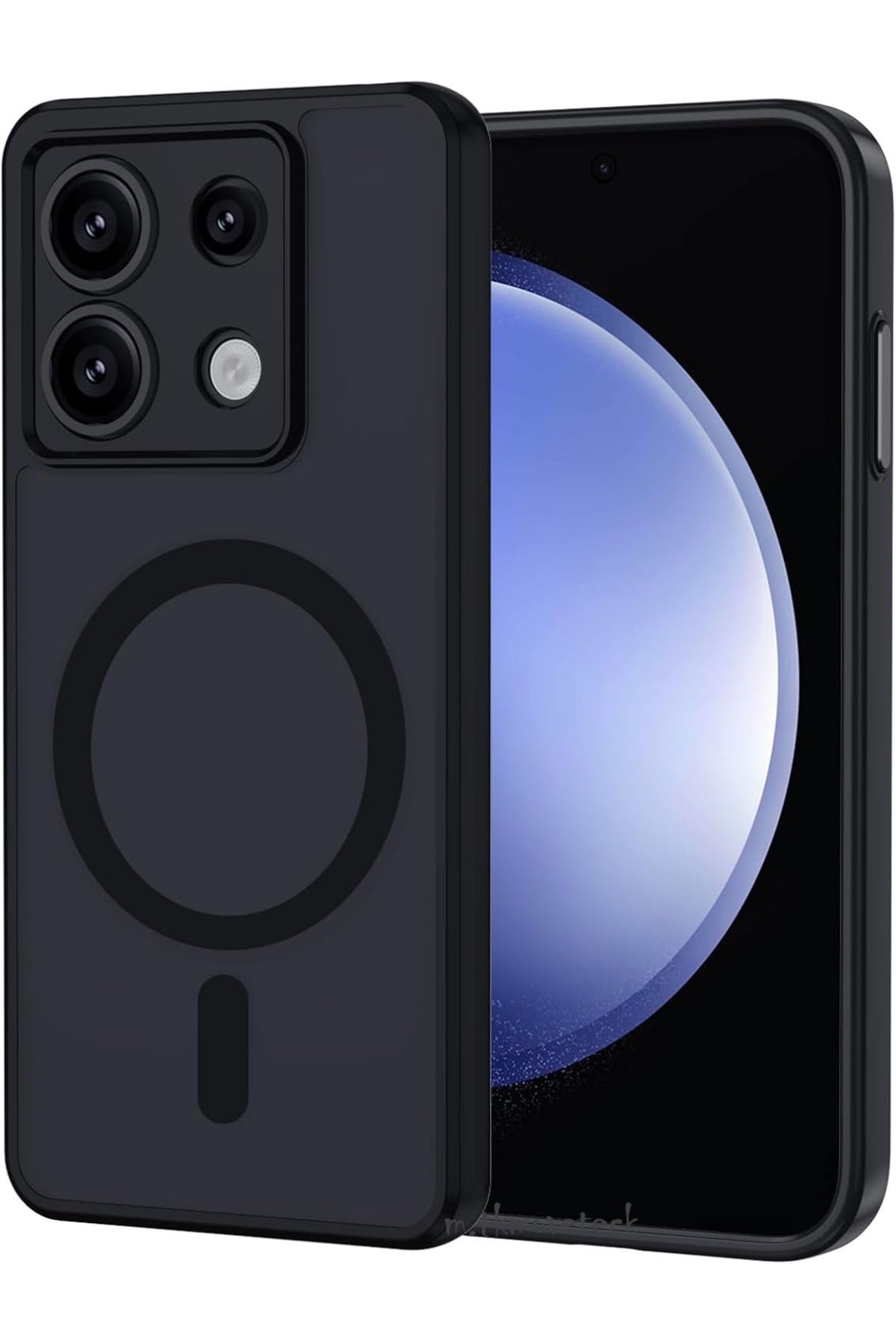m.tk moveteck Xiaomi Redmi Note 13 Pro 4G Kılıf Mat Magsafe Özellikli Darbe Önleyici Hassas Butonlu Kamera Lensli