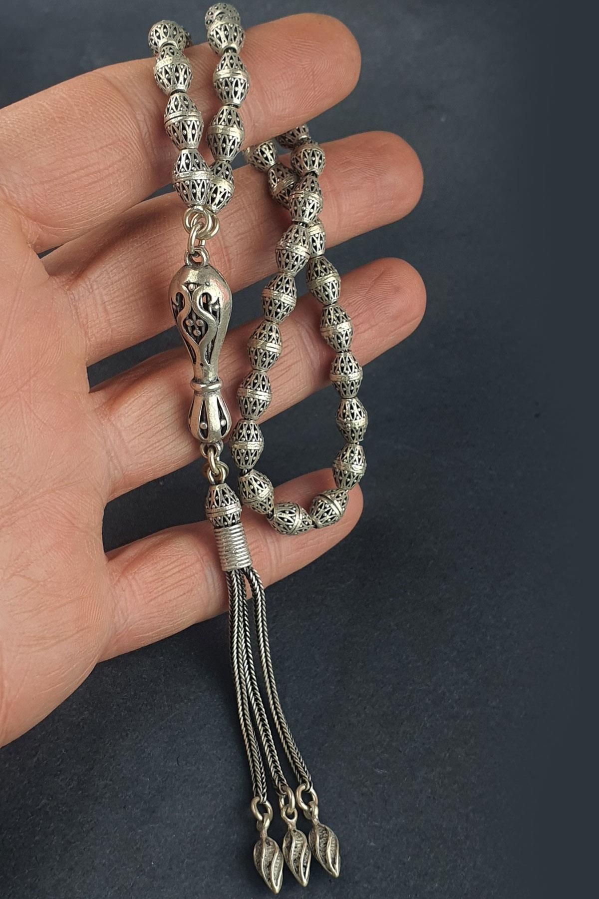 OSESHOP 925ayar Gümüş El İşi Tasarım Gümüş Tesbih