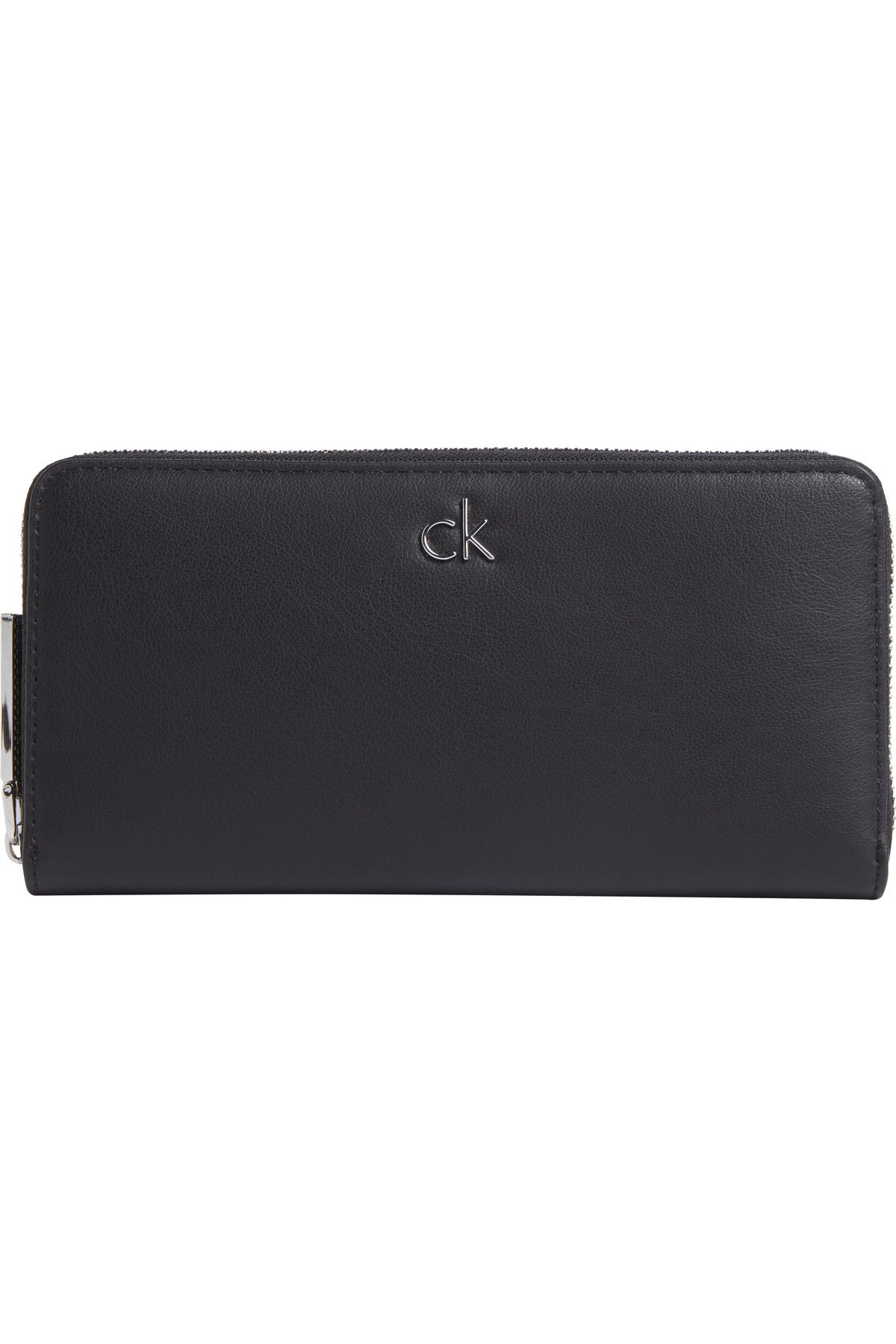 Calvin Klein Ck Re-Lock Large Zip Around Siyah Kadın Cüzdan