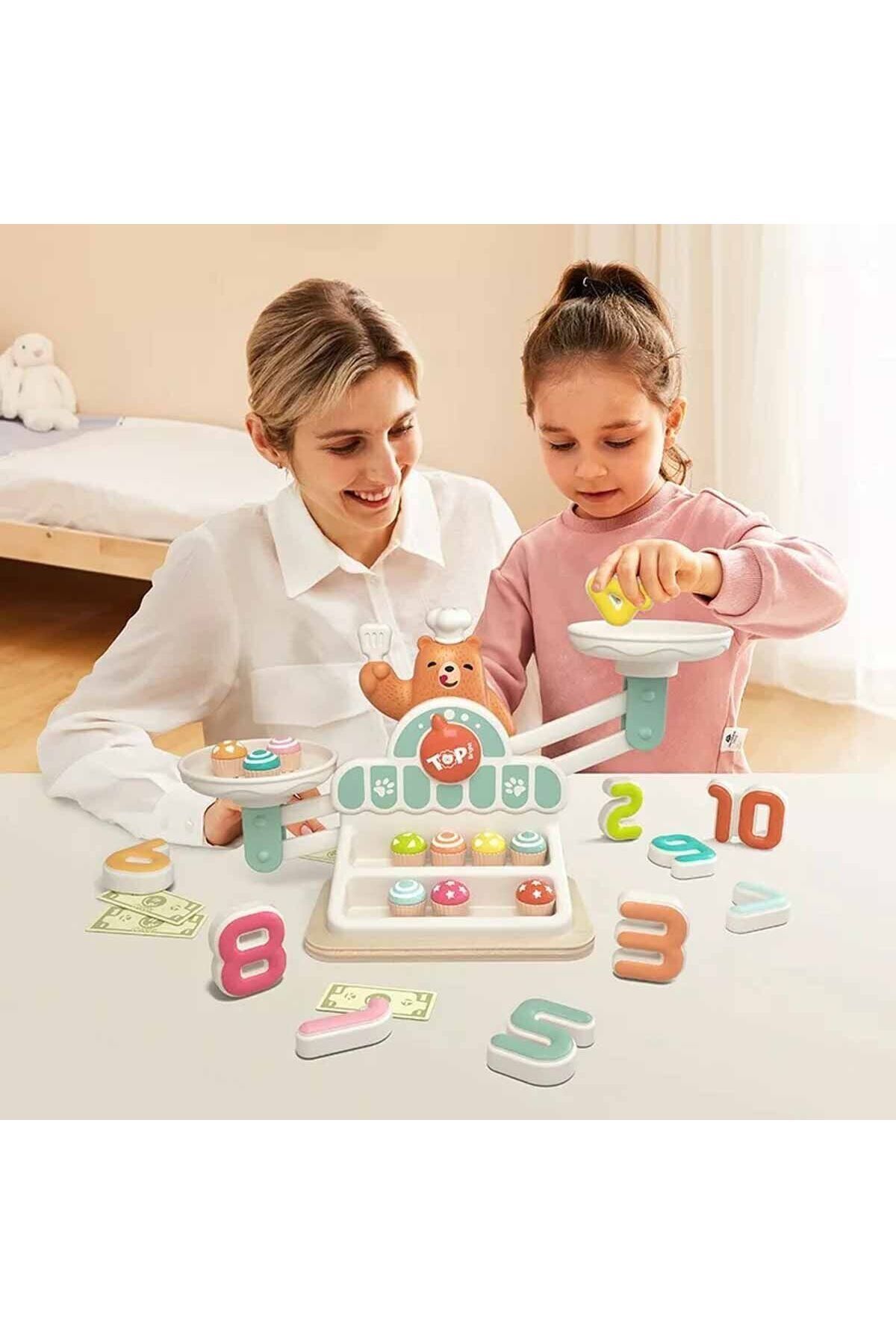 Aymir Ticaret 3905 SUN-Ahşap Manyetik Terazi Alışveriş Oyunu