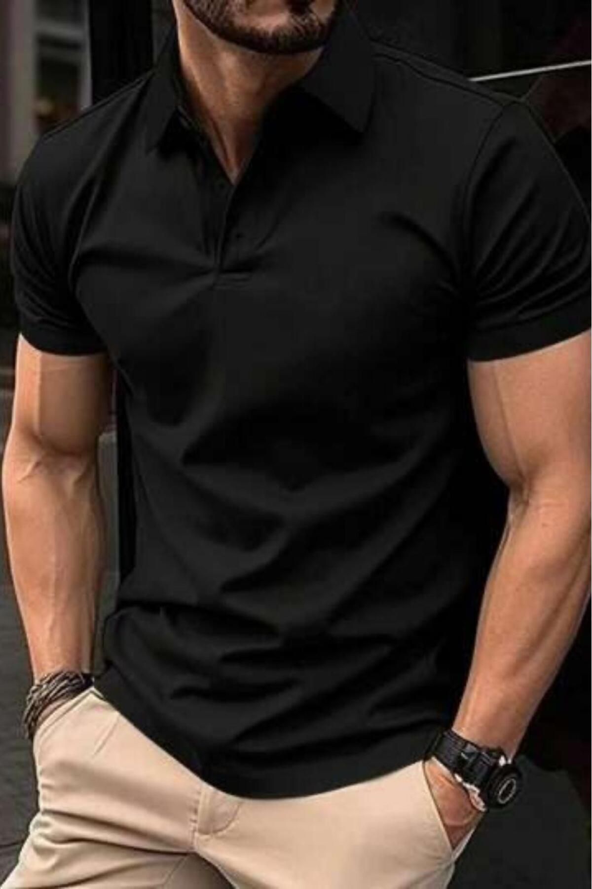 NO 601 Erkek Slim Fit Polo Yaka Tshirt