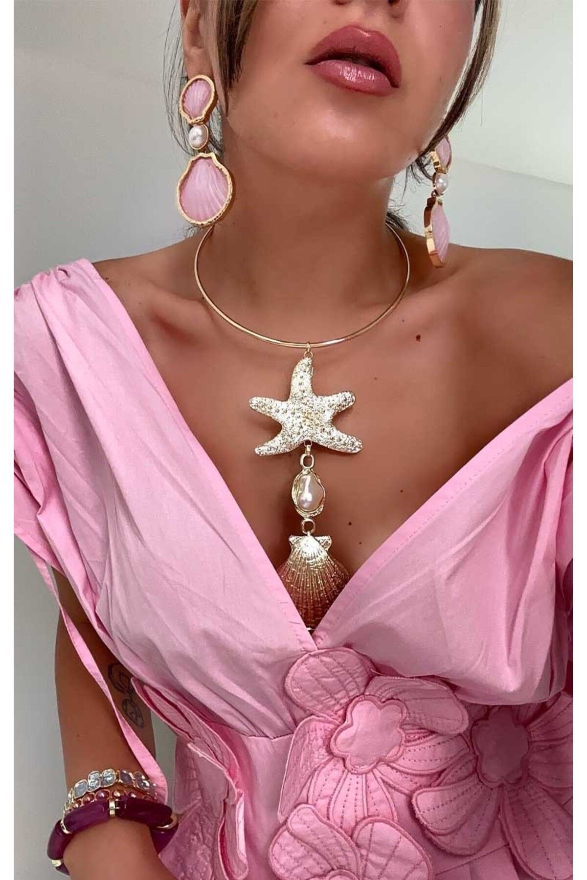 BYP Atelier Deniz Yıldızı Kolye Gold