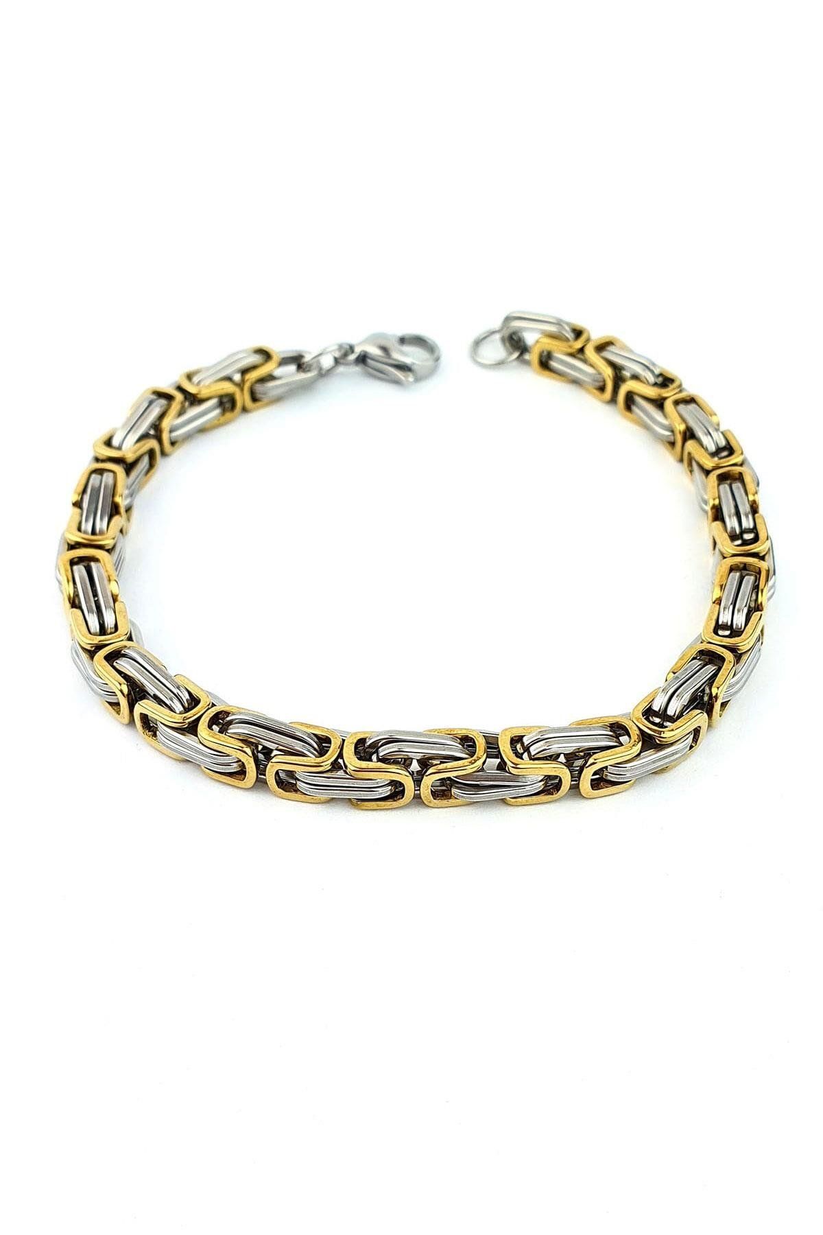 OSESHOP 316L Çelik Çift Renkli Kral Bileklik