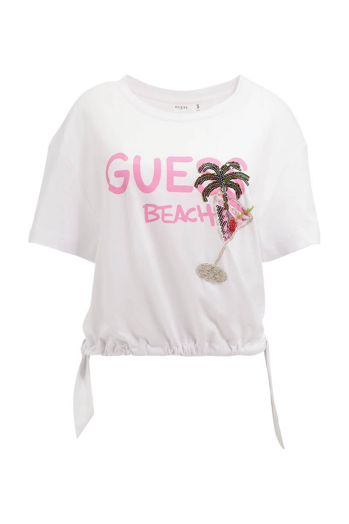Guess Nodo Kadın Boxy Fit T-Shirt