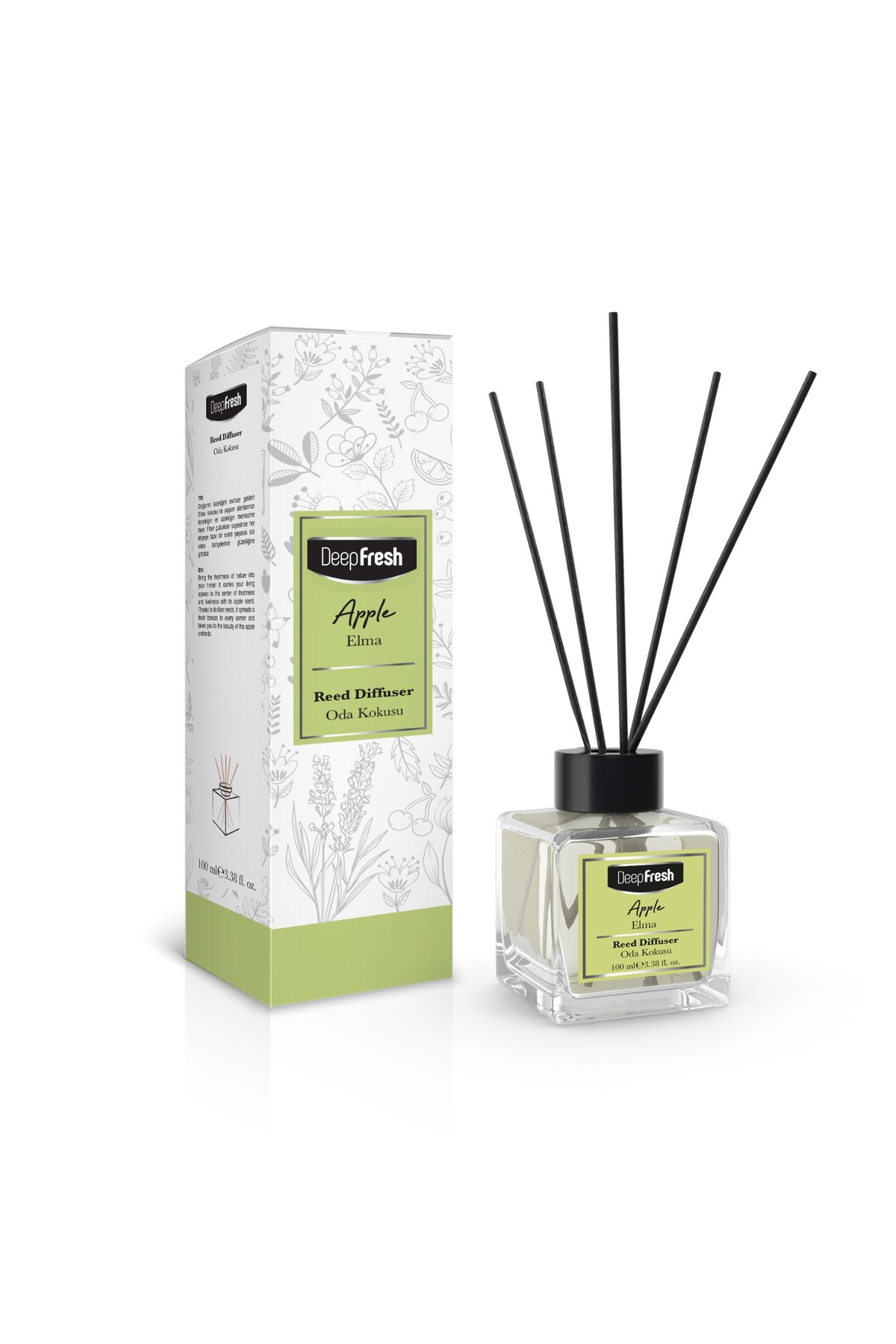 Deep Fresh Ароматизатор за стая Apple с пръчици 100 мл