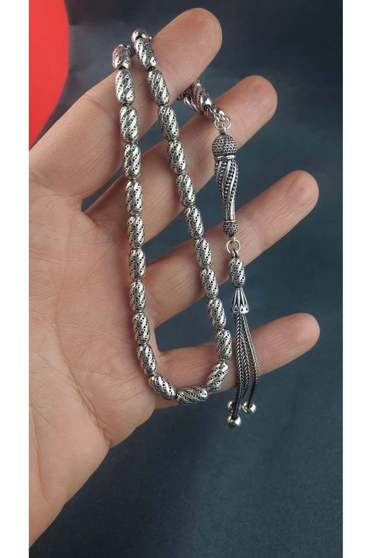 OSESHOP El İşi Tasarım 925 ayar Gümüş Tesbih