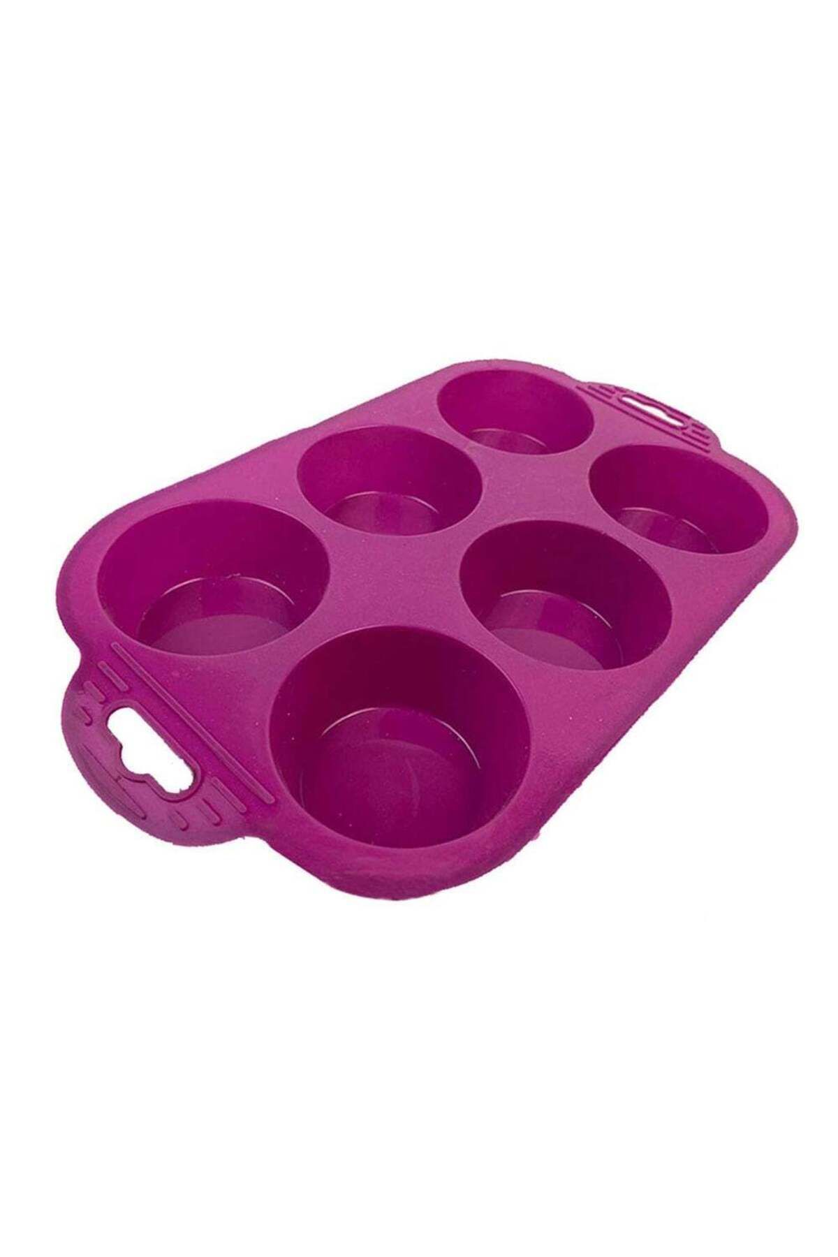 Modafiks 6 Bölmeli Silikon Muffin Kek Kalıbı