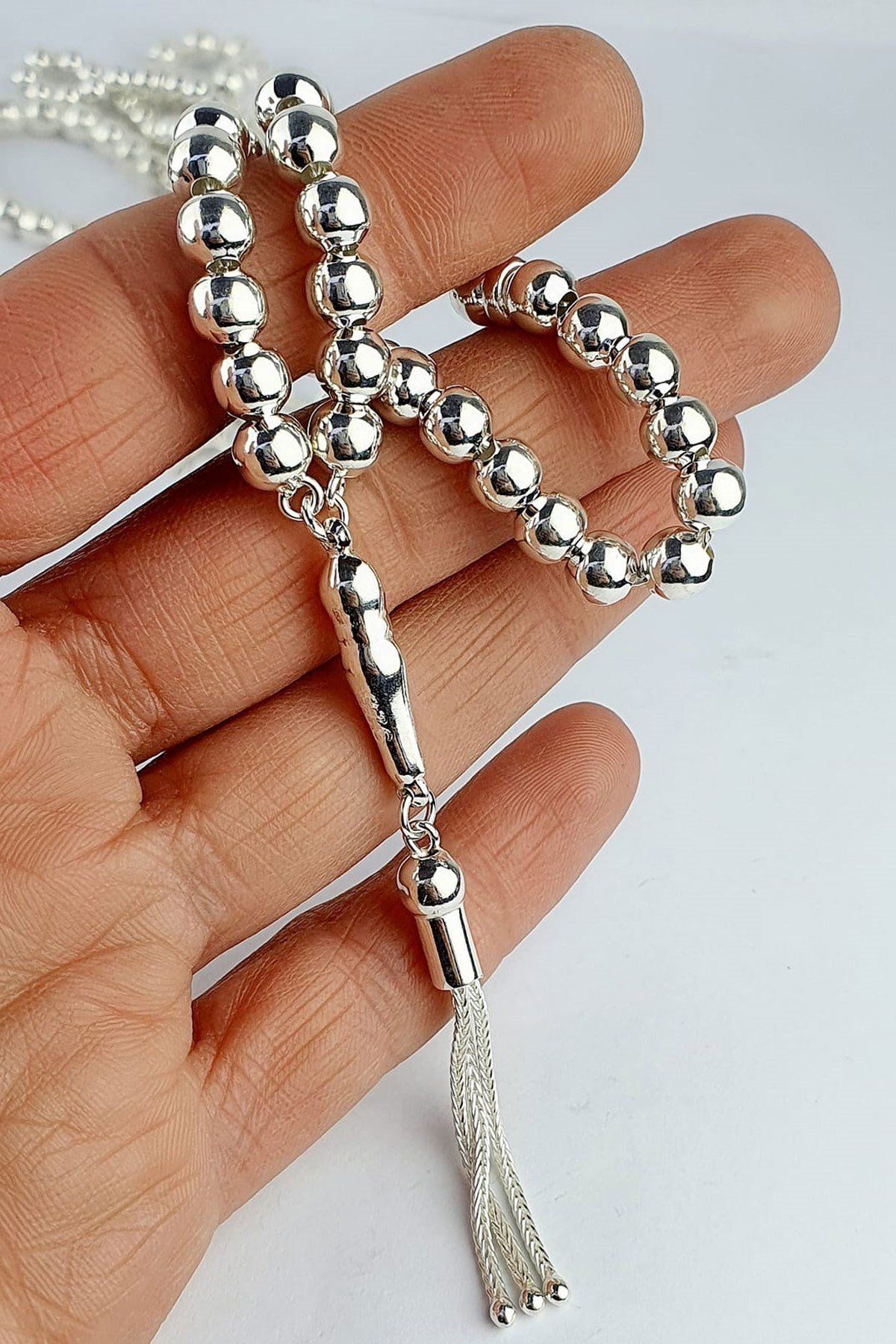OSESHOP 925 ayar gümüş Küçük Boy Tesbih