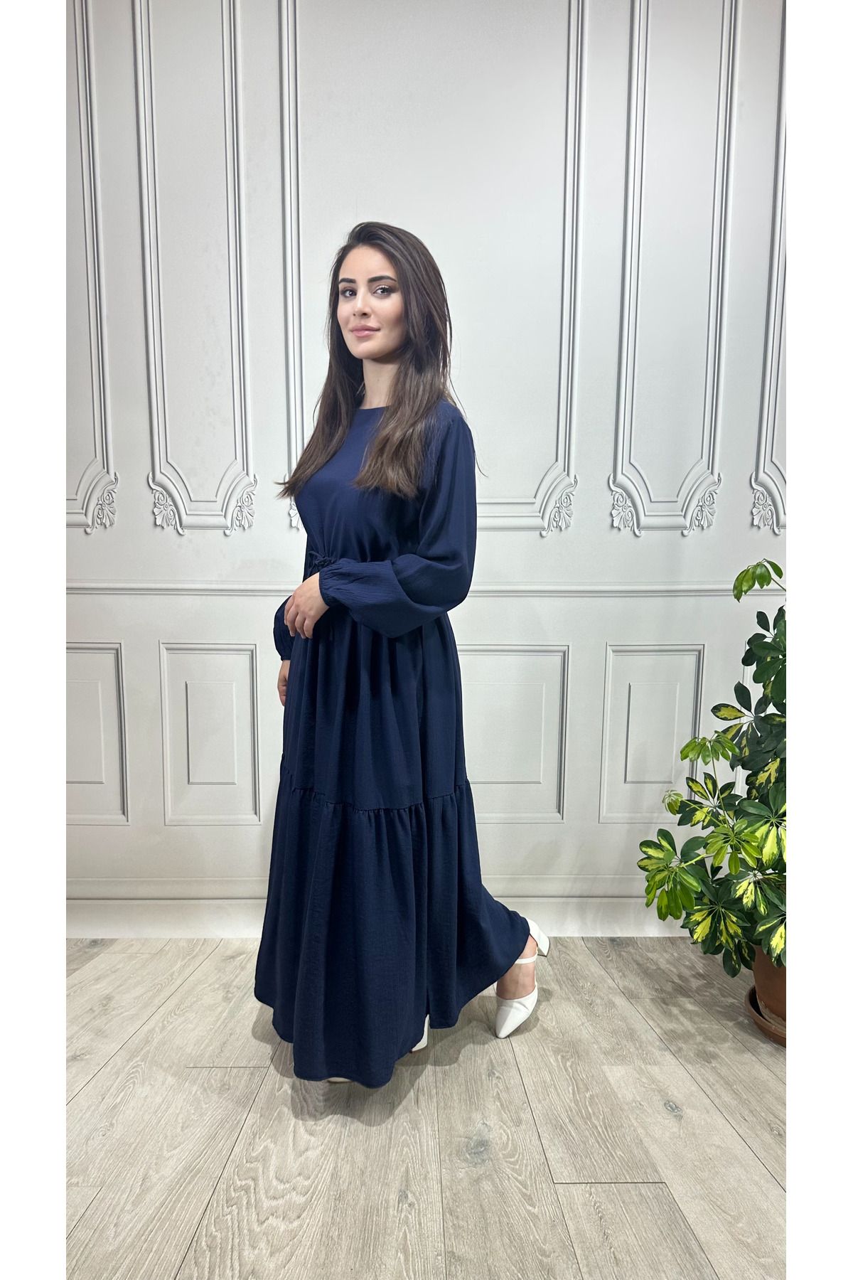 WİSHTEX WİSH - SIFIR YAKA TÜNELLİ ELBİSE