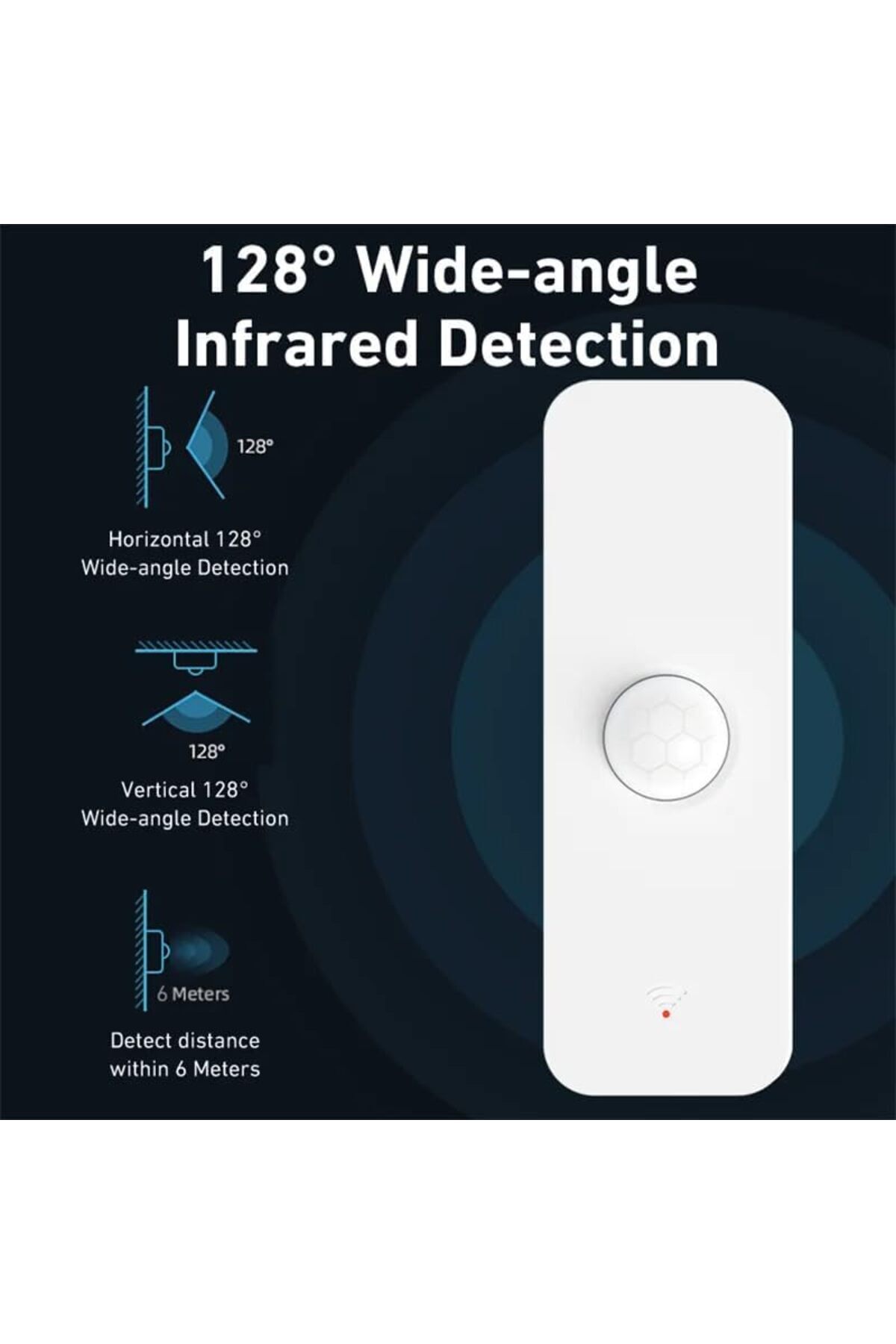 UanTii-Tuya WIFI PIR Motion Sensor Movement Detector Alarm Smart Life APP Wireless Home Automation S 4