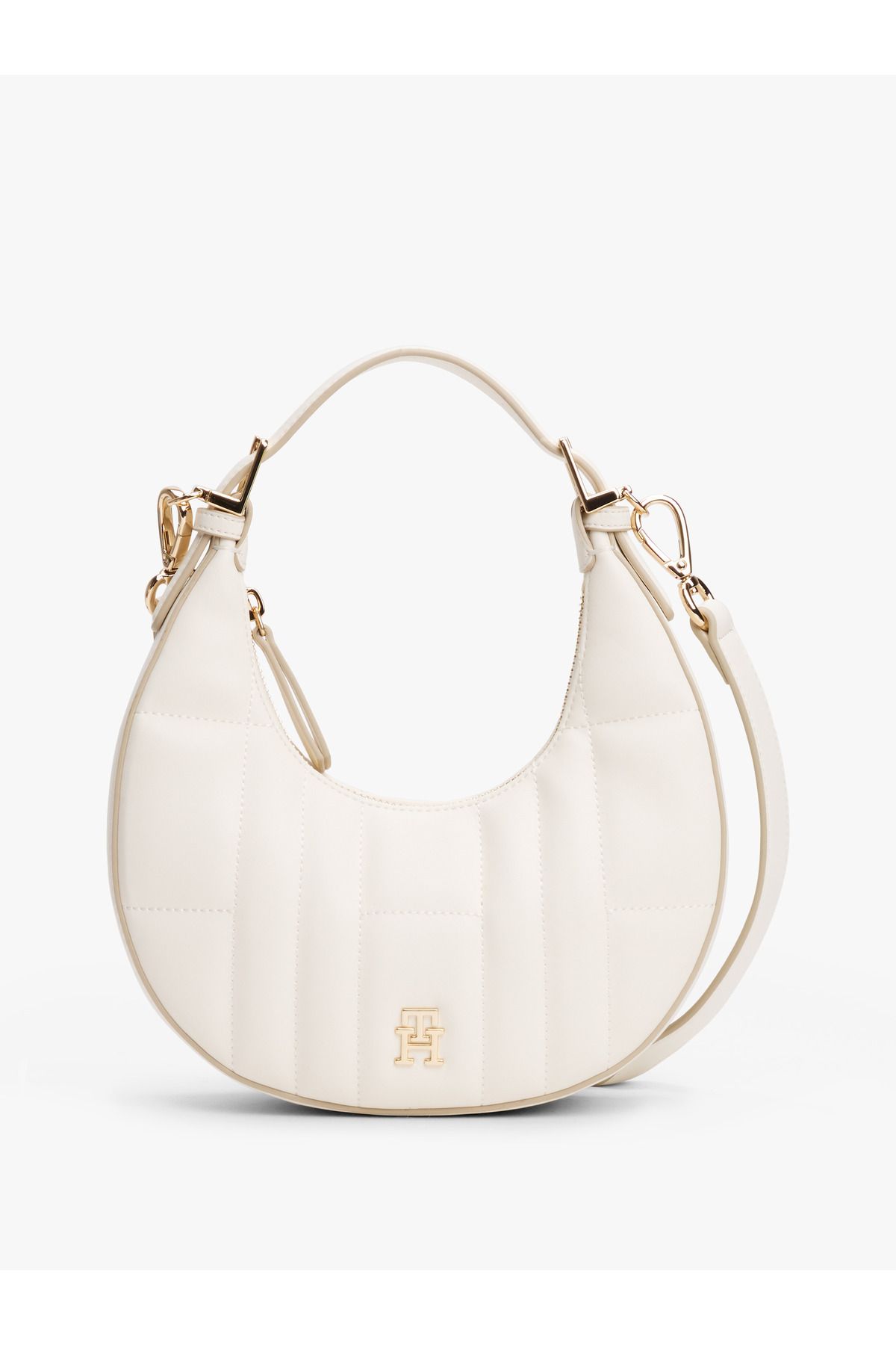 Tommy Hilfiger Th Feminine Moon Crossover Kadın Ekru Çanta