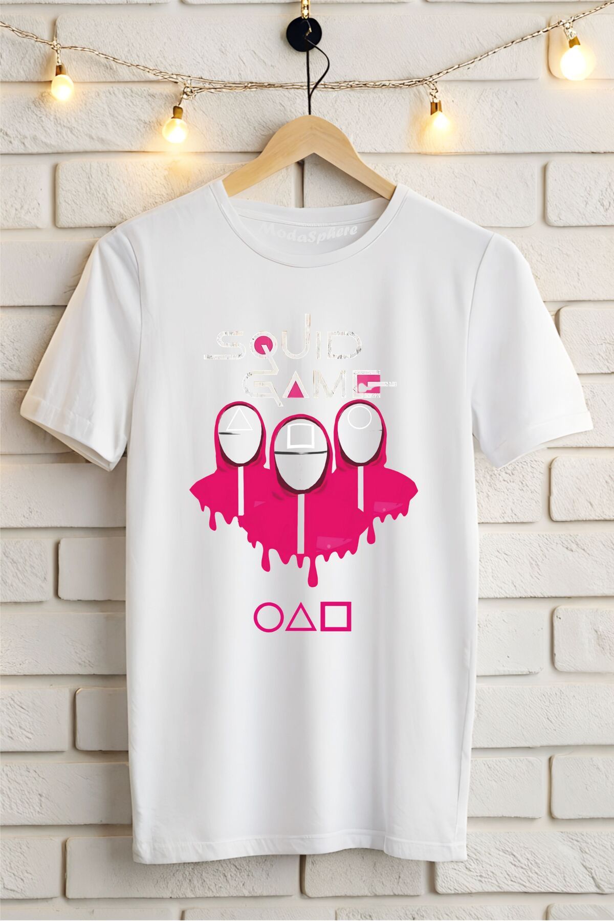 ModaSphere SQUID GAME Baskılı Unisex Oversize Tişört