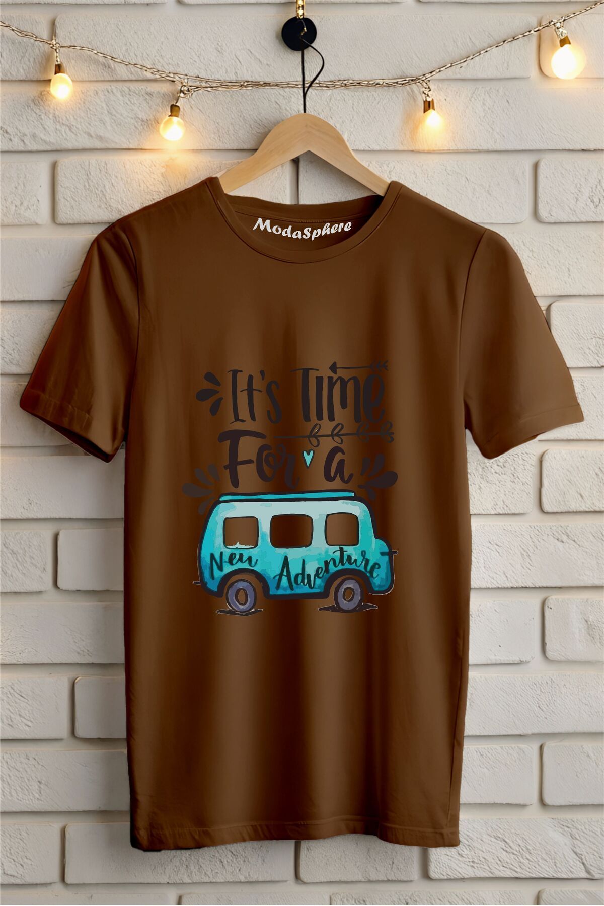 ModaSphere Retro Car Baskılı Unisex Oversize Tişört