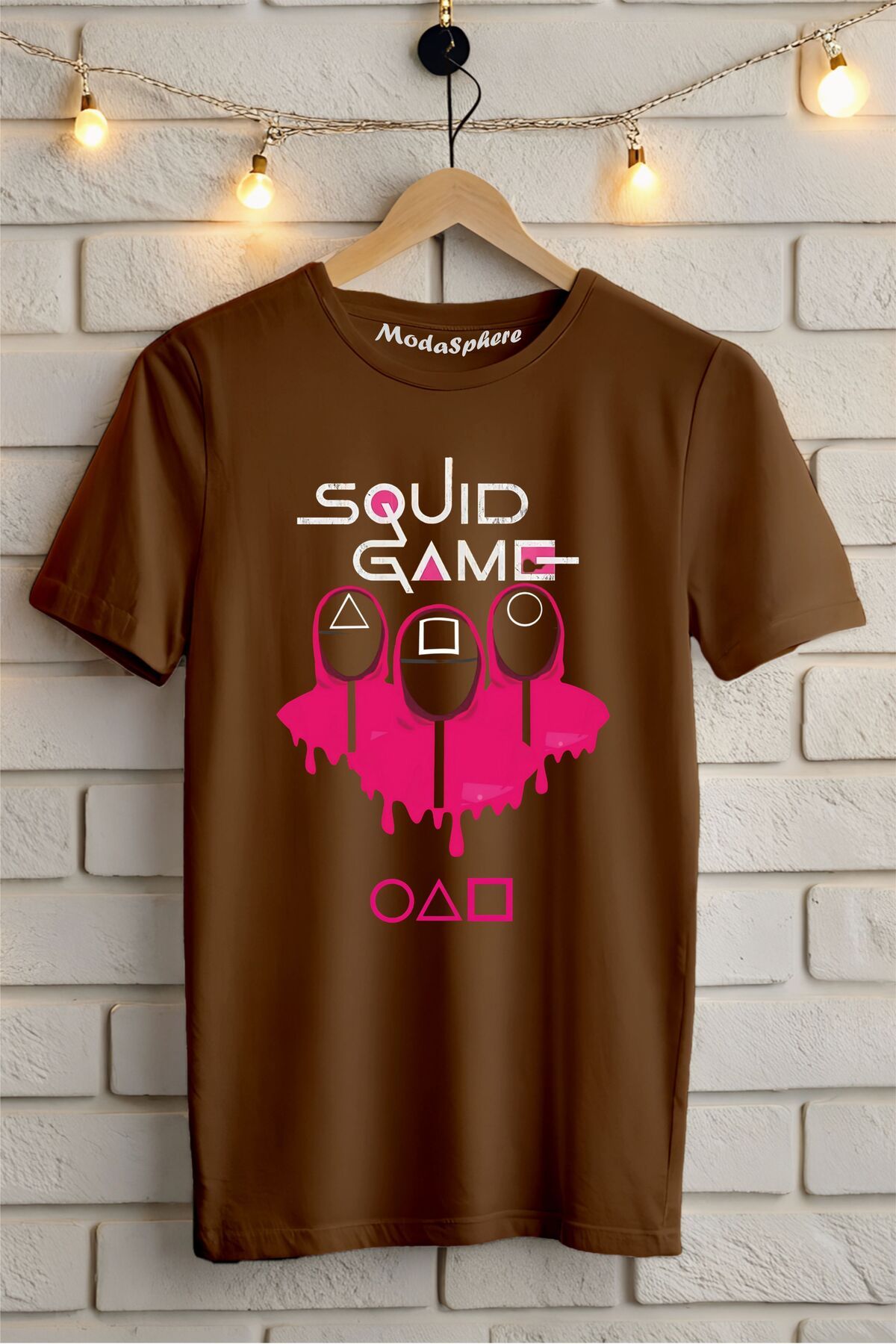 ModaSphere SQUID GAME Baskılı Unisex Oversize Tişört