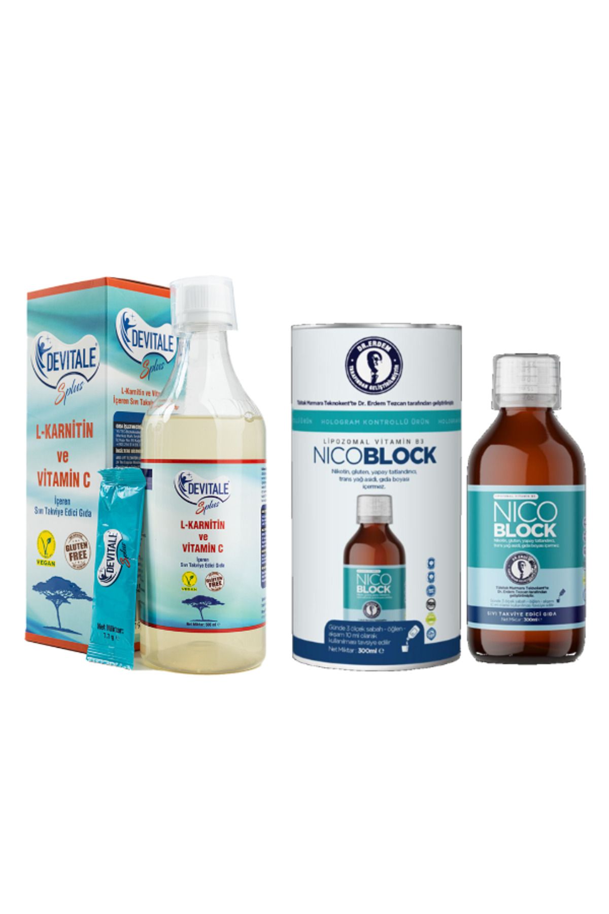 DEVİTALE Devitale Splus 500 ml + Nicoblok Lipoxamaal B3 500 ml
