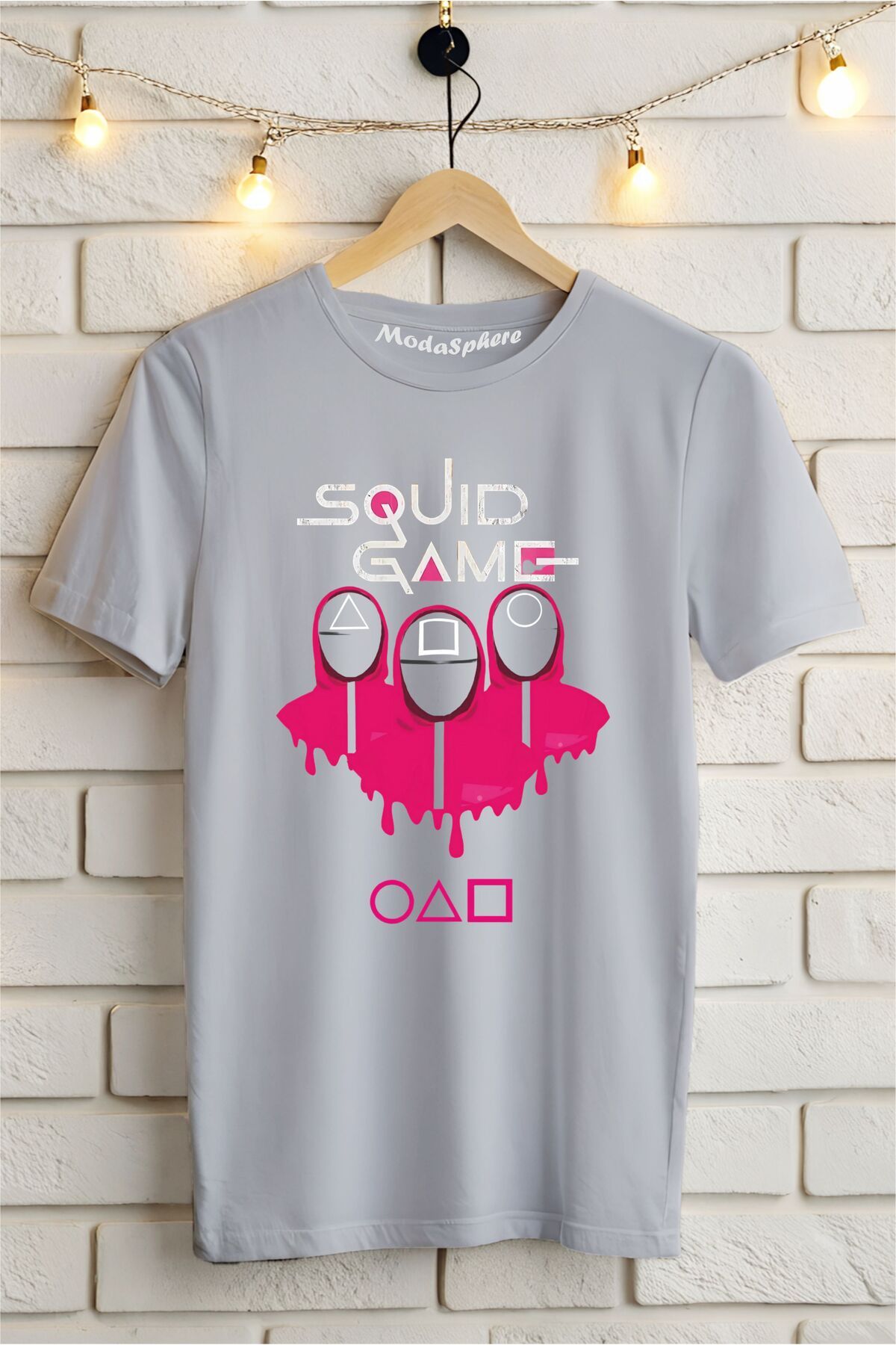 ModaSphere SQUID GAME Baskılı Unisex Oversize Tişört