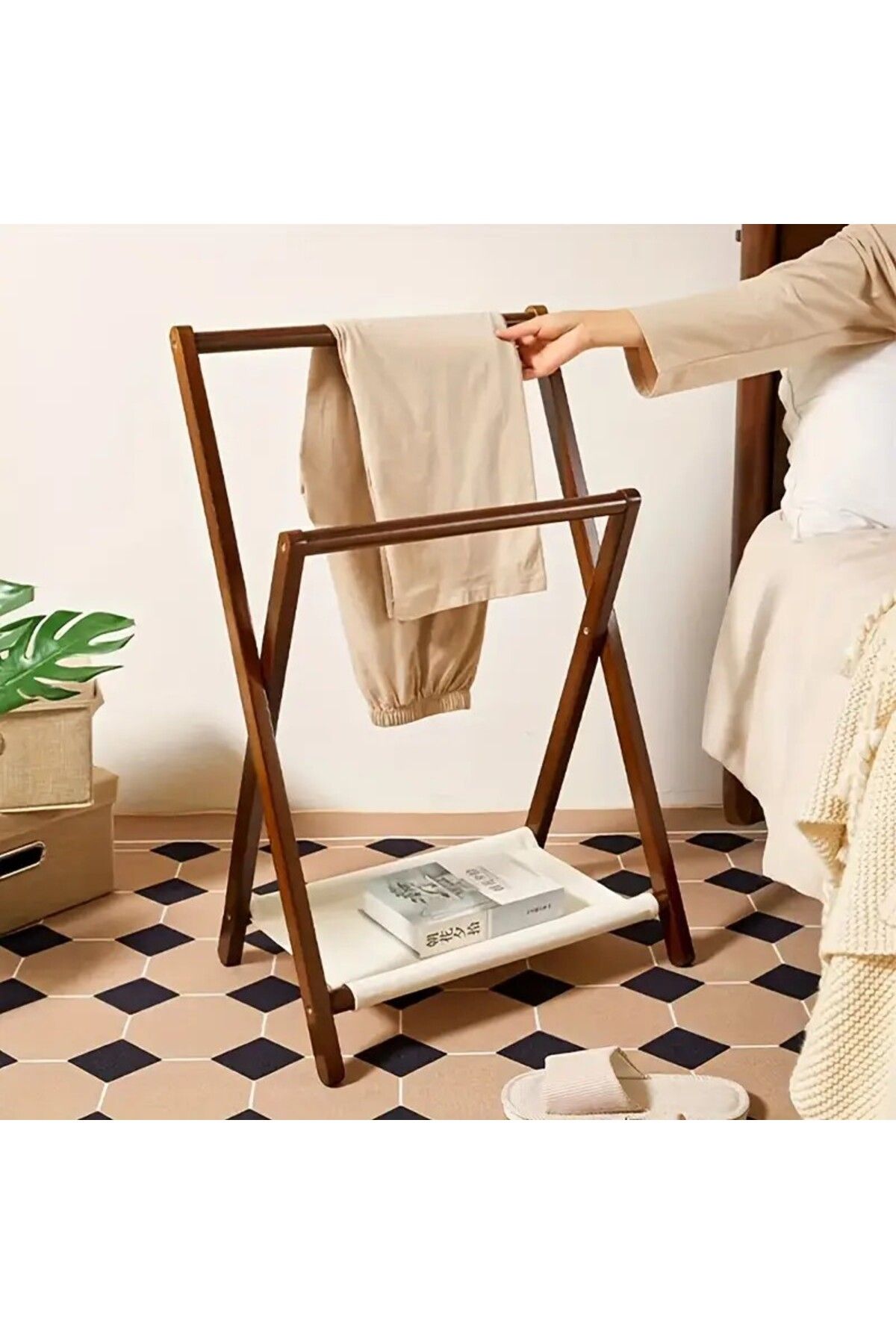 Woodymoda Ahşap Giysi Askılığı