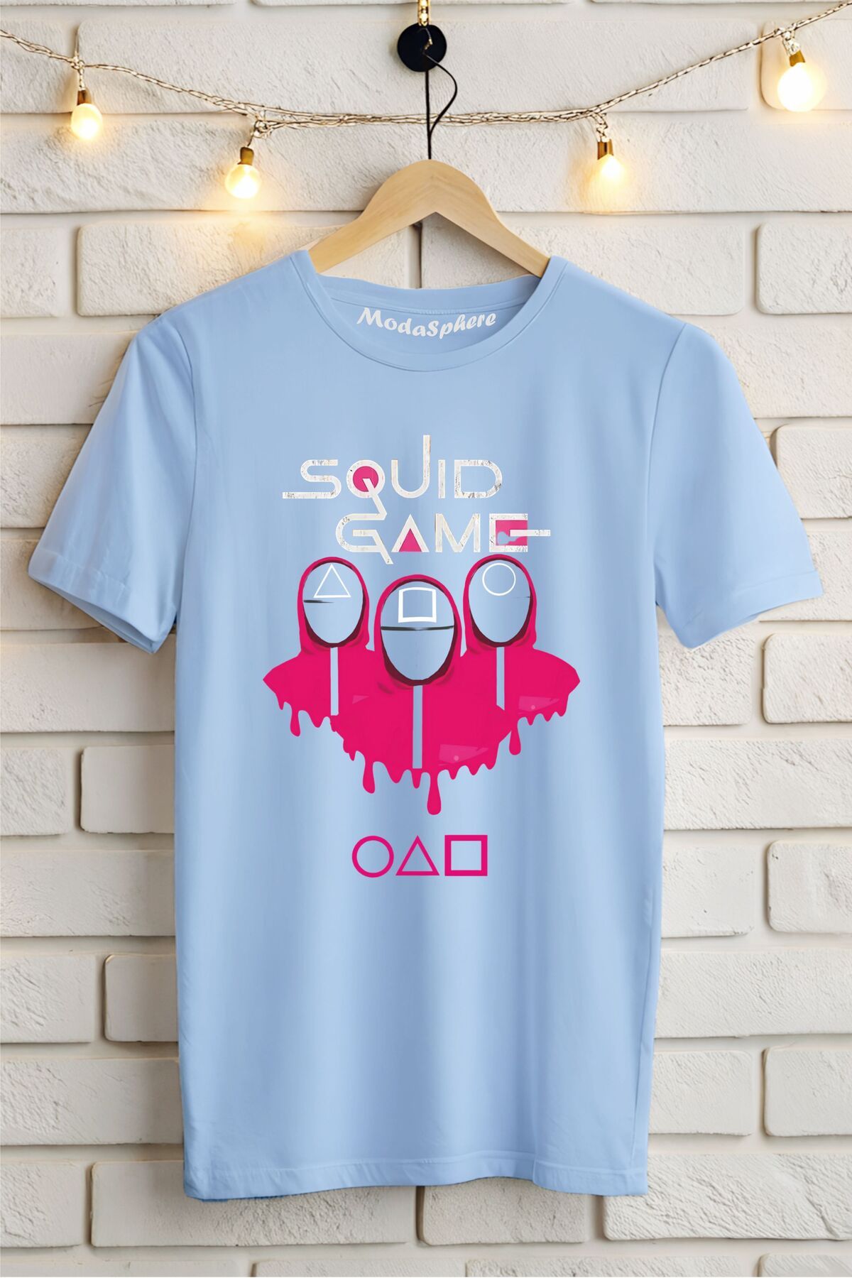 ModaSphere SQUID GAME Baskılı Unisex Oversize Tişört