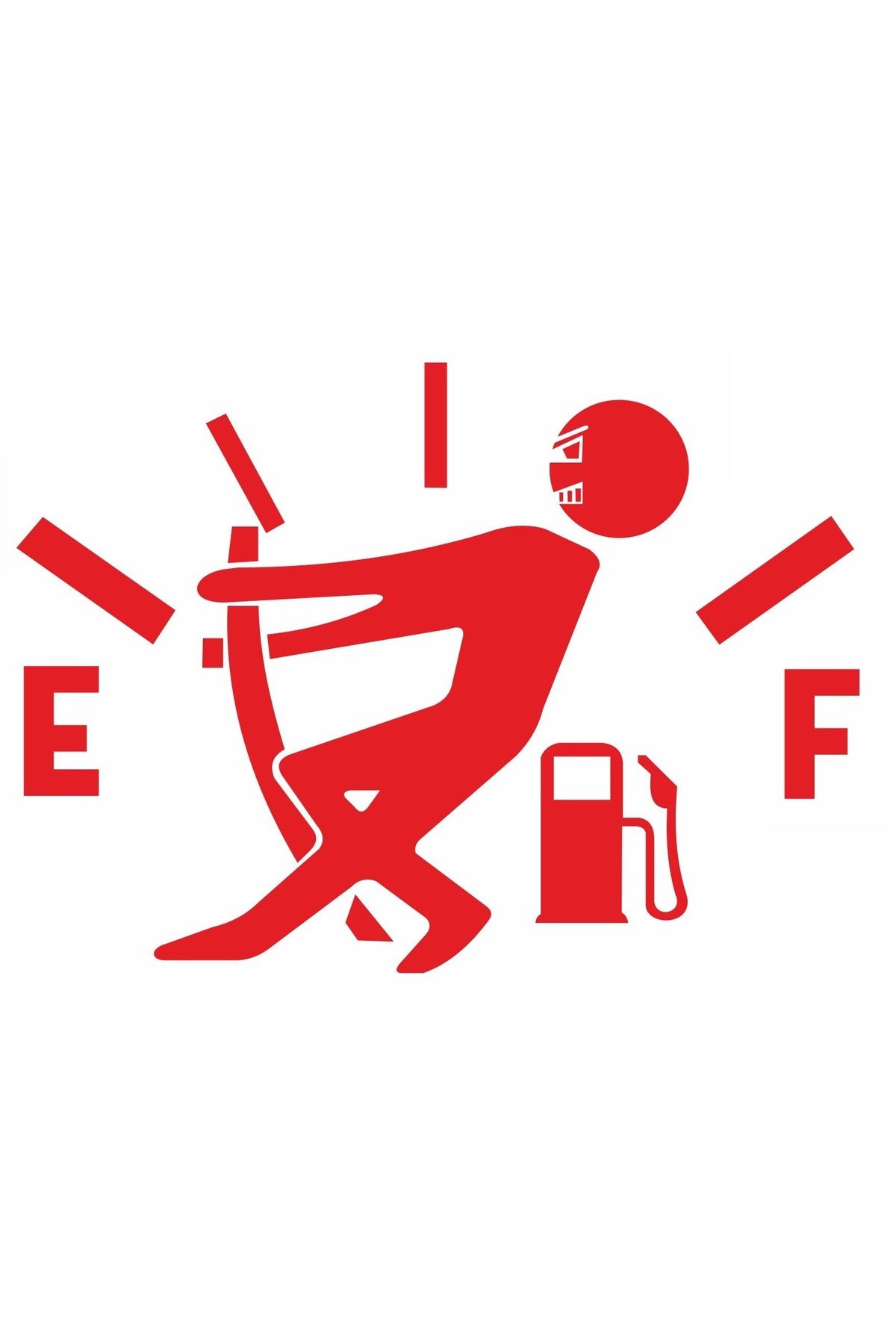 RVT Design Yakıt Göstergesi Depo Kapağı Sticker Siyah Kırmızı Mavi Sarı Beyaz