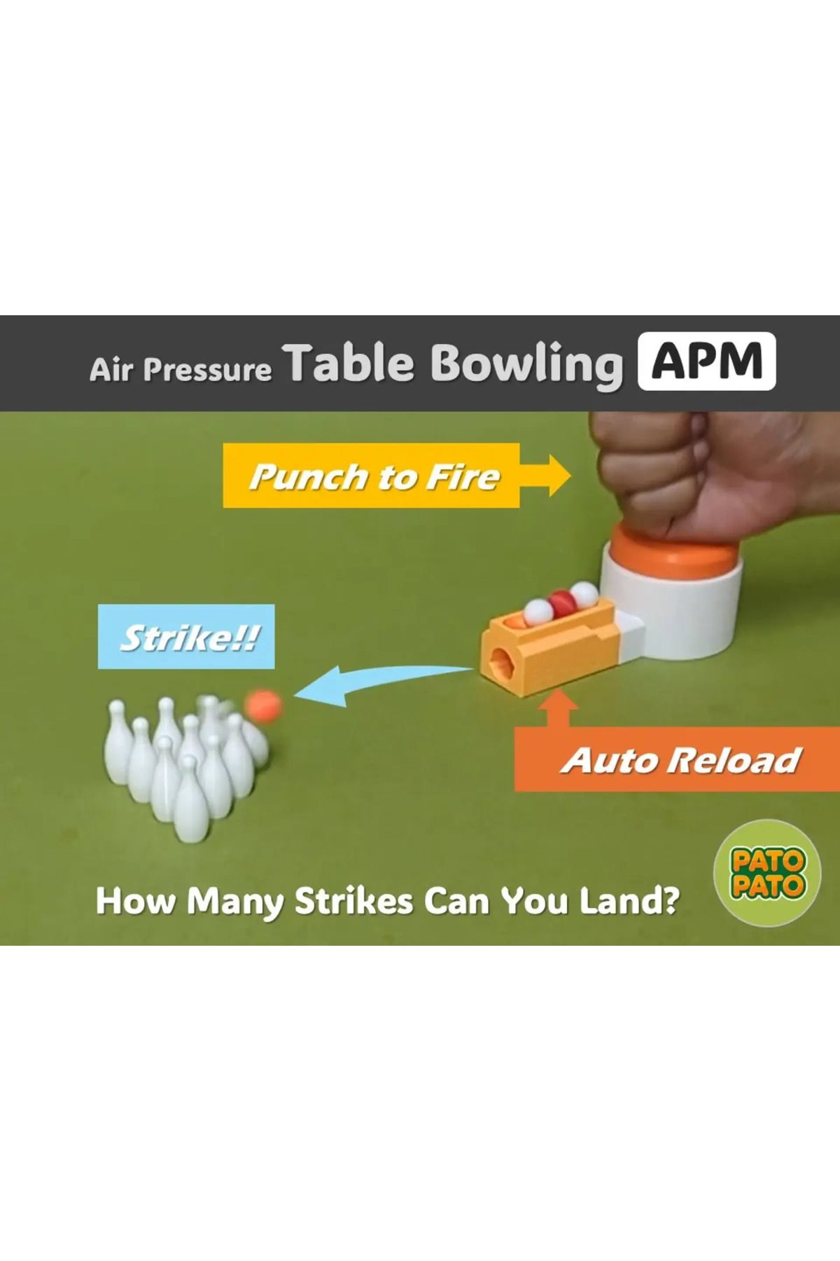 Phigo Mini Hava Basınçlı Masa Bowling Seti – 3D Baskı Oyuncak Figür (İsim Yazılabilir)
