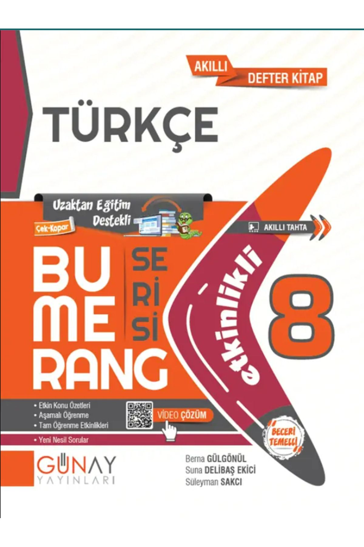 Ankara Yayıncılık 8. Sınıf Türkçe Etkinlikli Bumerang Serisi